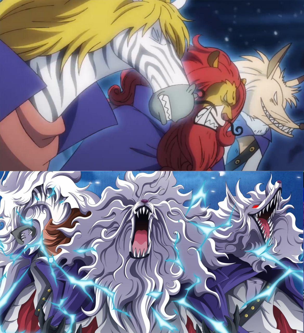 海贼王# 毛皮族月狮形态集合!