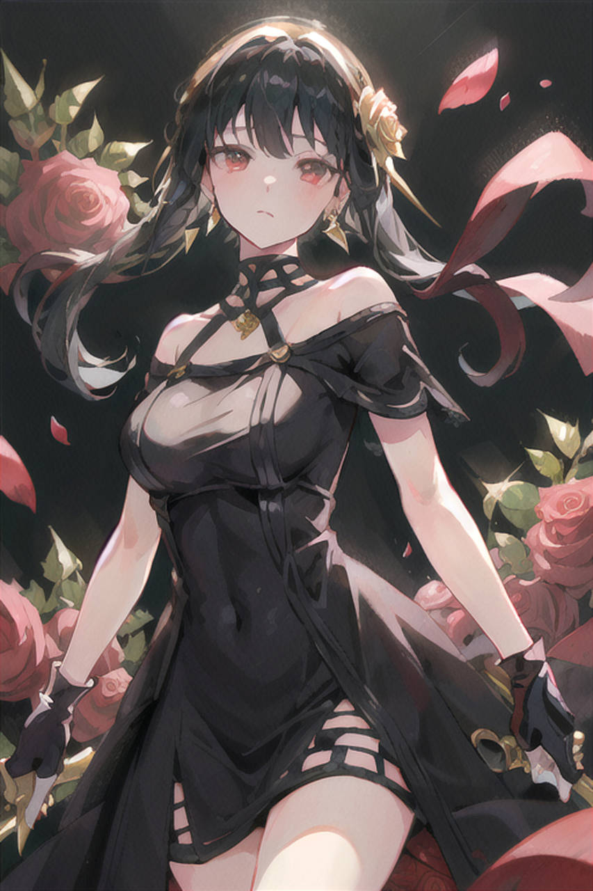 间谍过家家女主角-约尔#气质美女# #动漫# #美女# #ai绘画