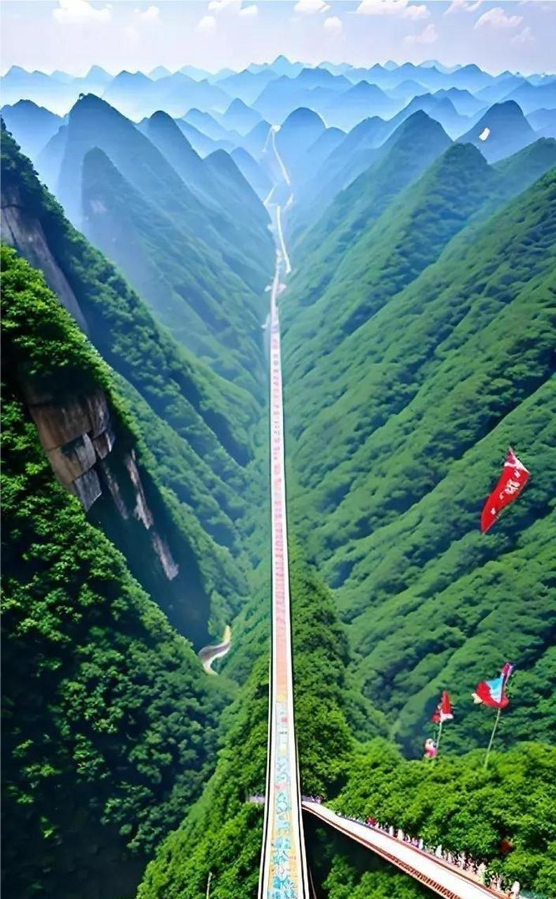 这是哪里?天梯真漂亮!