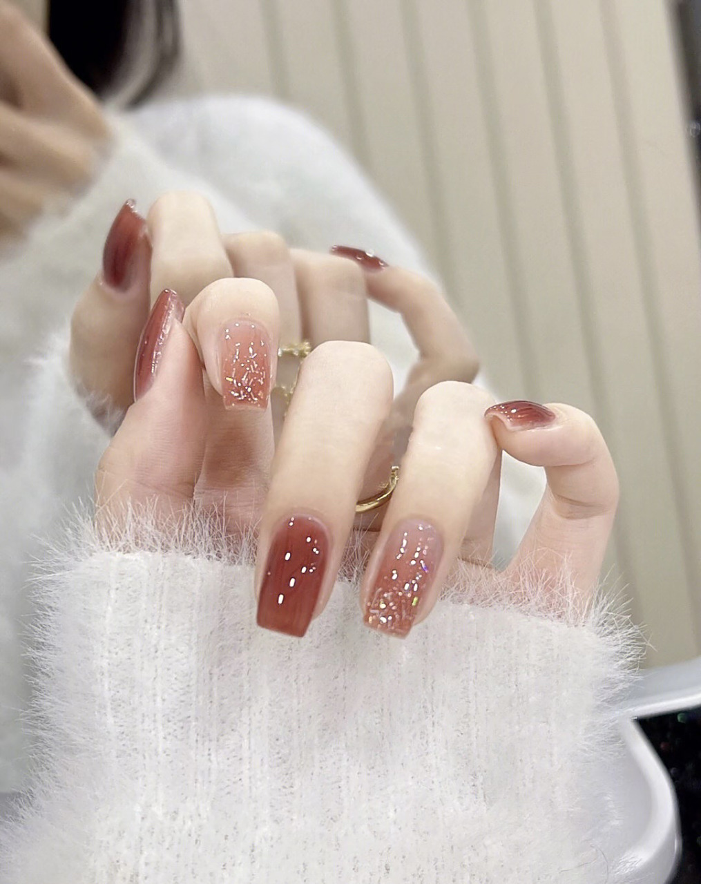 气质美甲 #亲手晒美甲 #晕染美甲  #纯欲美甲 #美甲#温柔美甲 #气质