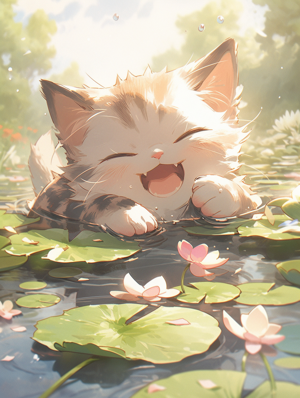 今日治愈猫咪素材  在今日的阳光下,我遇见了一只治愈系的小猫咪.