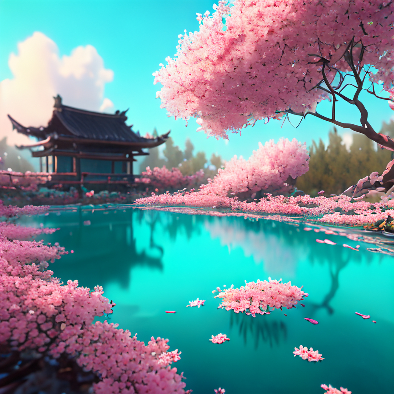 百度ai绘图黑科技#壁纸,微视图,古风绘画,中国风,描绘古诗词,古典美.