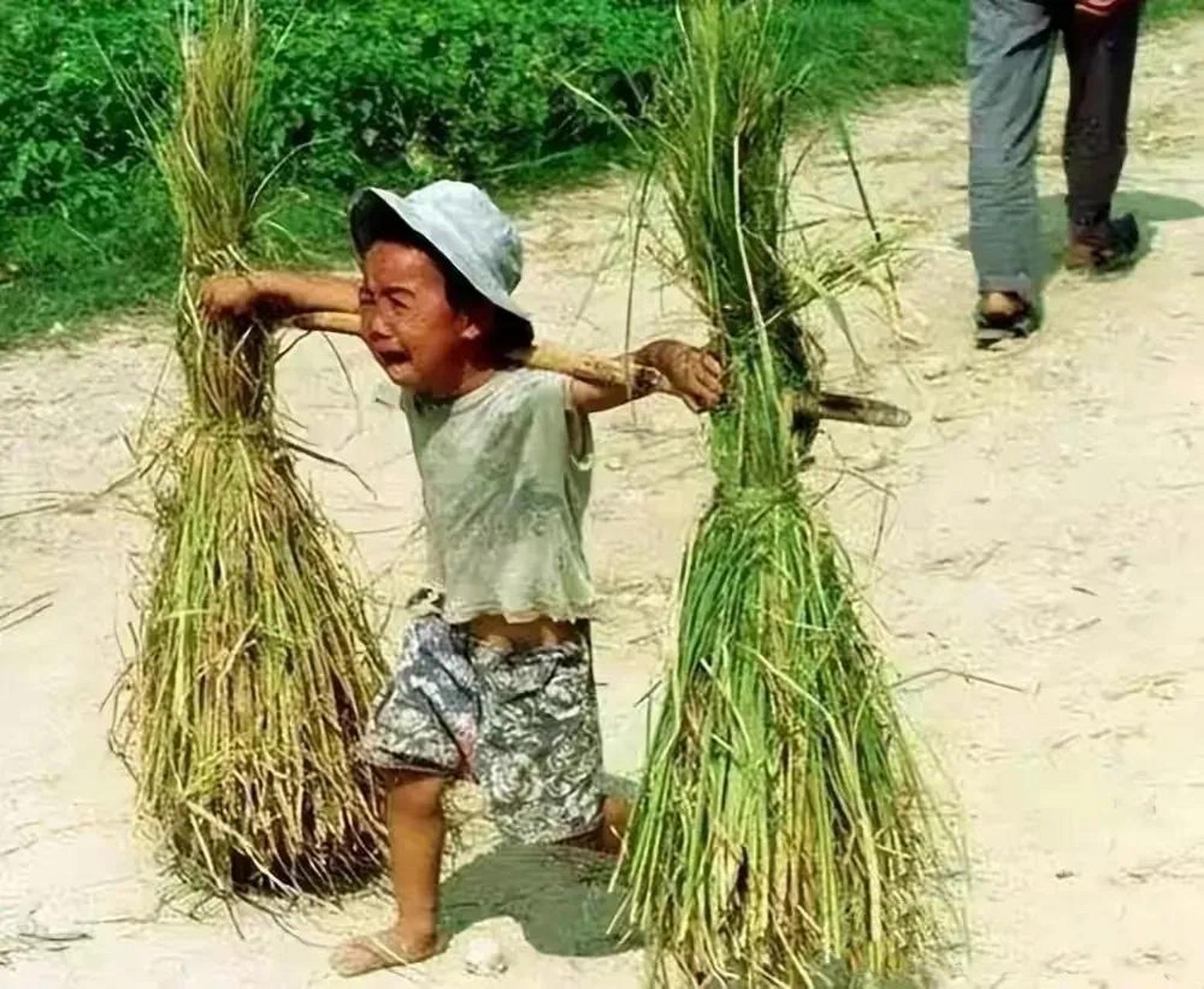 在上个世纪的90年代,农村的孩子们过着一种艰苦的生活