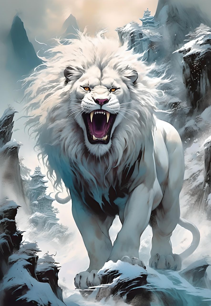 水墨画##狐狸##二次元##白狐##幻想##图片##动漫头像和壁纸##中国