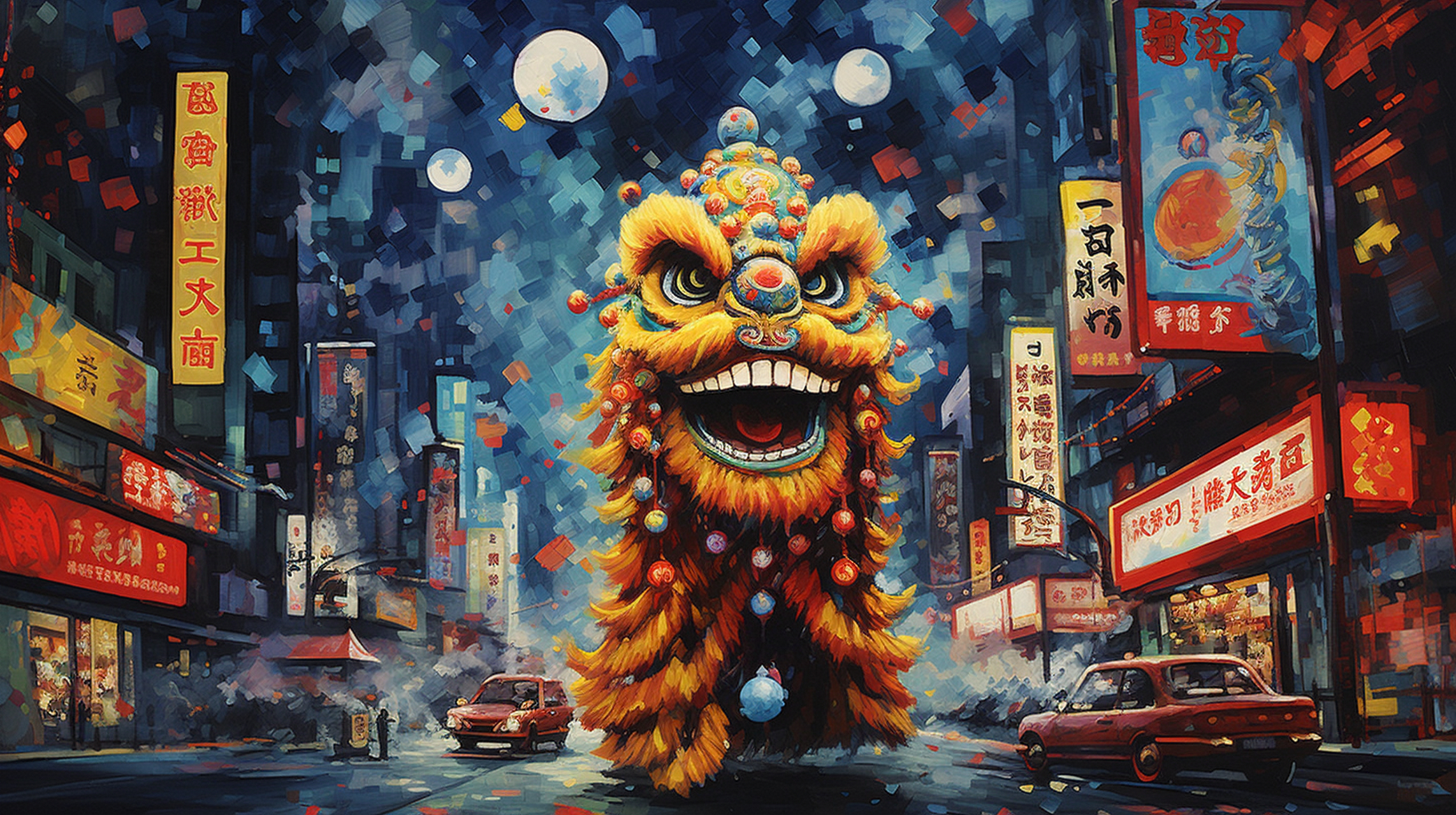 舞狮文化# #ai绘画