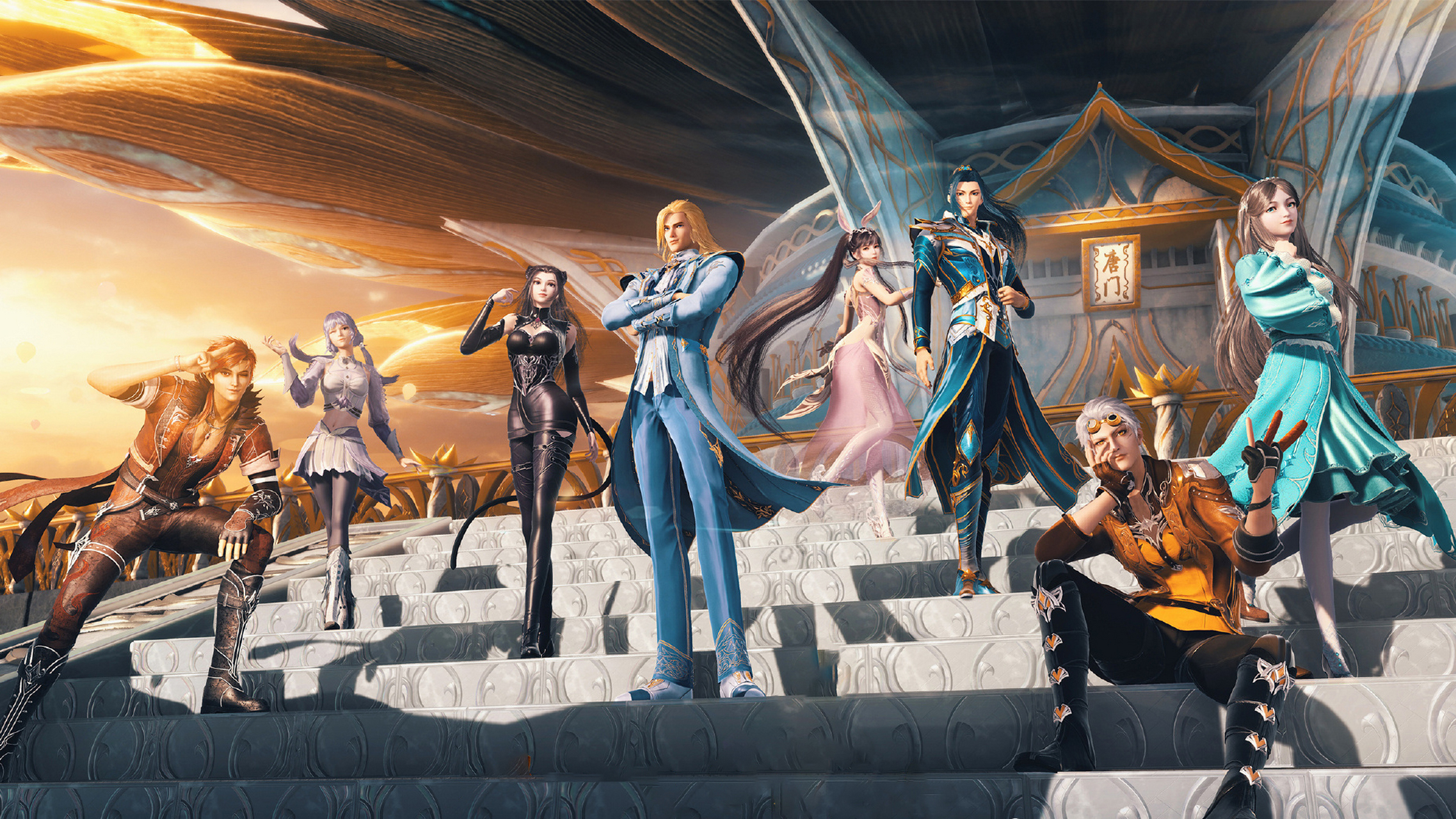 斗罗大陆# #动漫壁纸#  史莱克七怪集体照