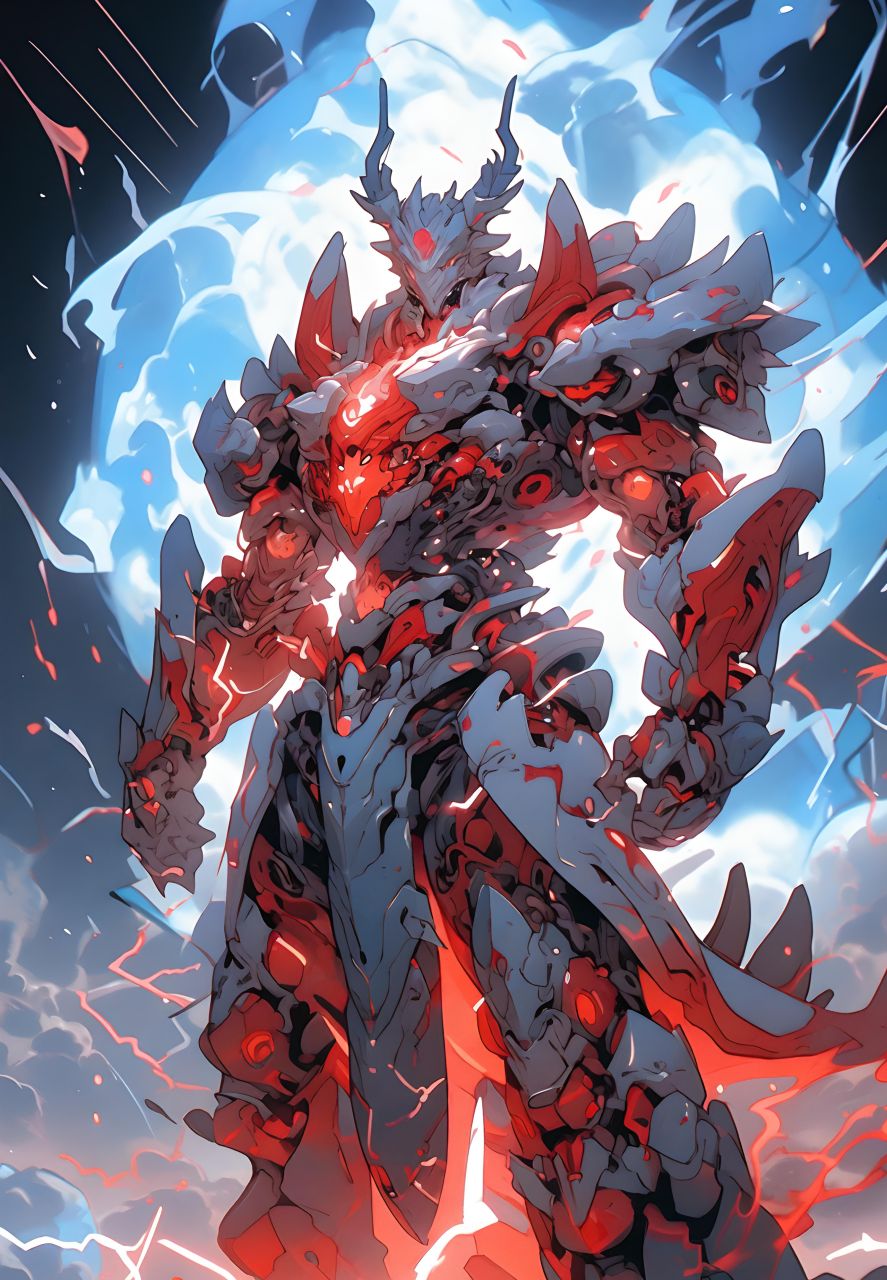 a绘43龙骑士,#龙##图片##动漫头像和壁纸##二次元##骑士##科幻机甲