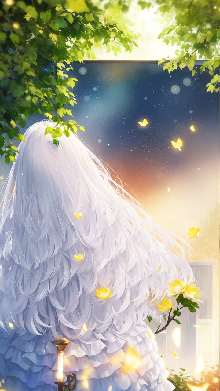 夏天适合用来做手机屏保的二次元壁纸 #完美夏日##ai艺术季