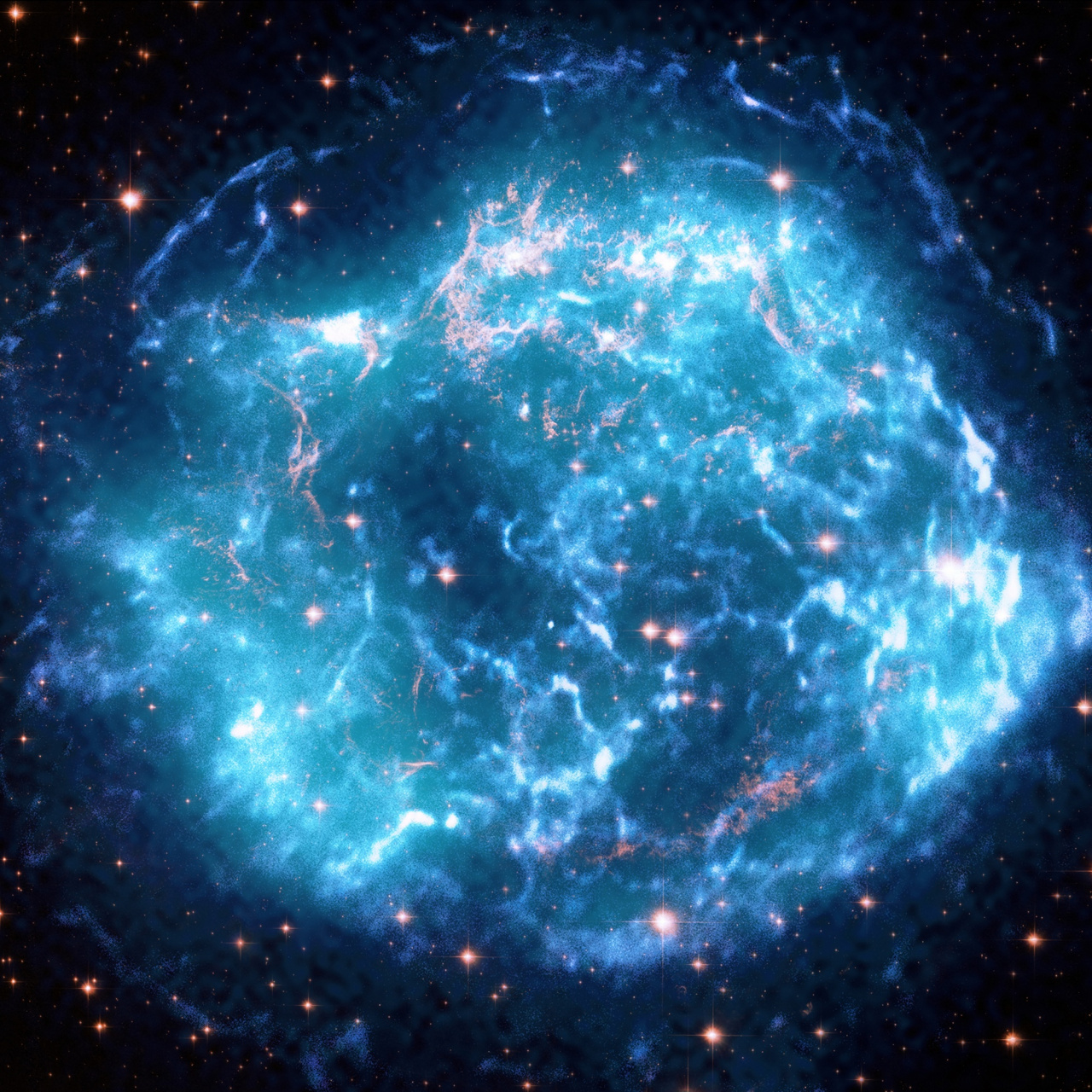 仙后座a超新星残骸 nasa 公布一张「仙后座a」超新星残骸的新照片.