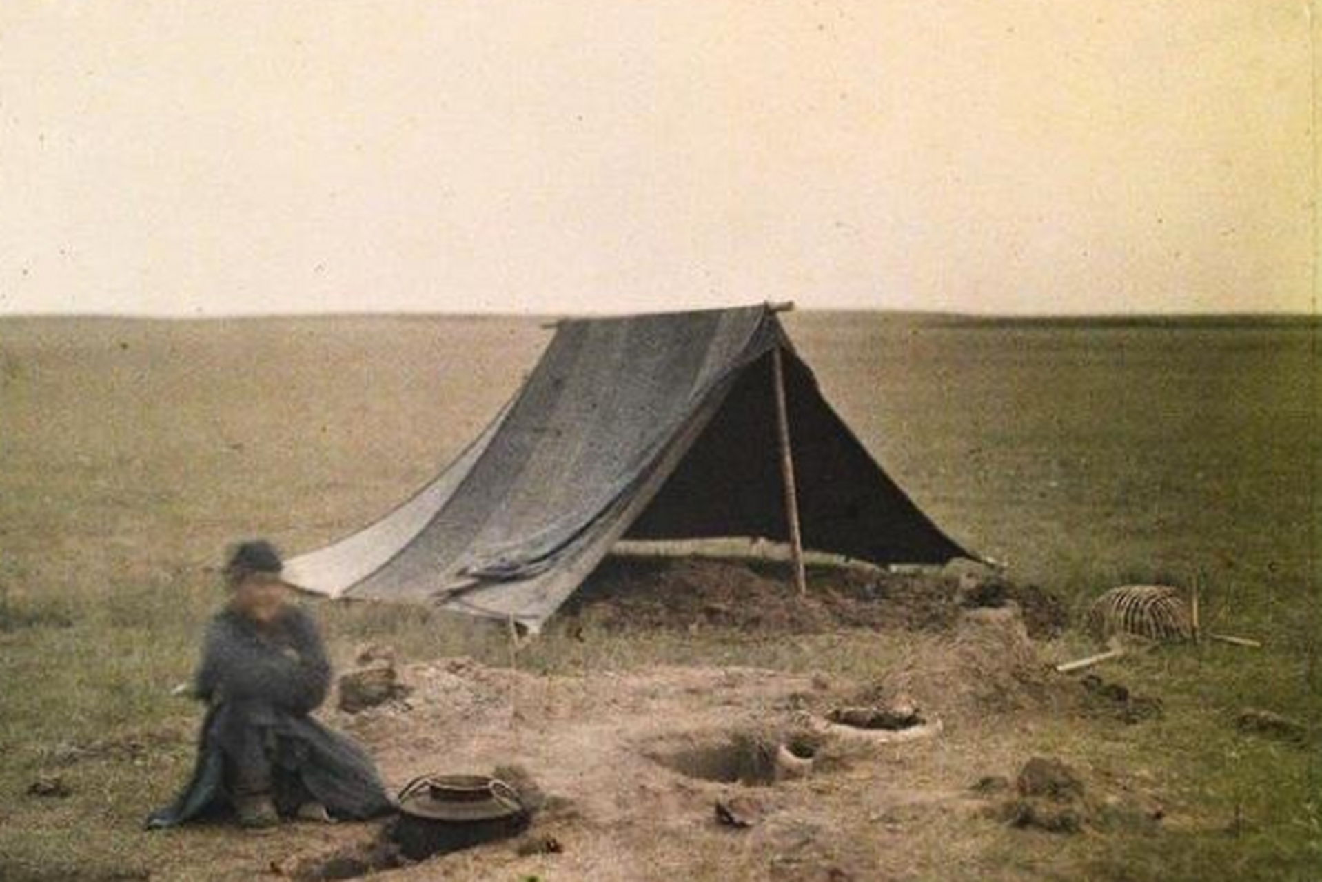 历史老照片#  1912年张家口,塞外名镇张家口早期彩色照(三)