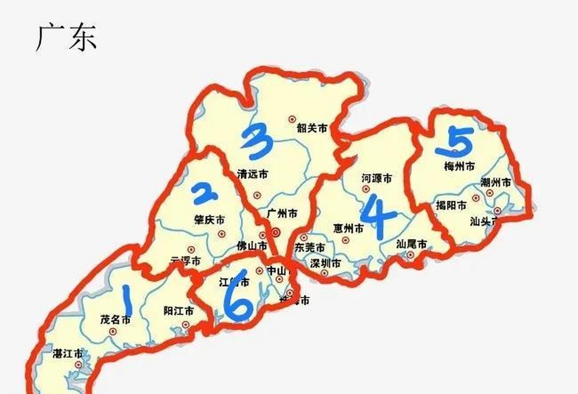 广东未来行政区划设想,这样会不会发展均衡一些?
