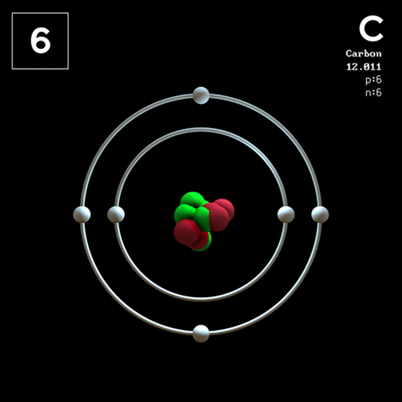 碳原子是微观模型
