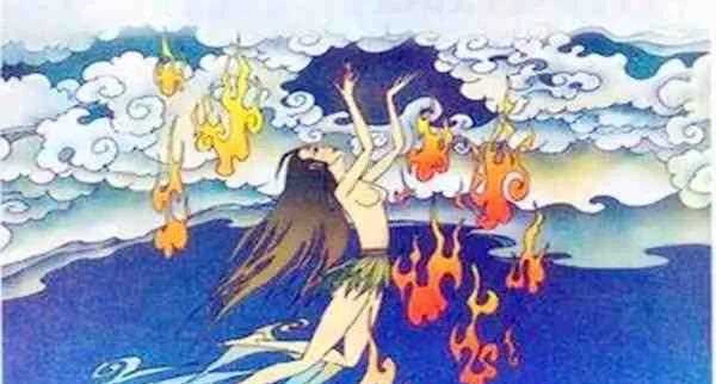 分享图片一女娲补天!神奇的传说千古流传下来的神话故事!
