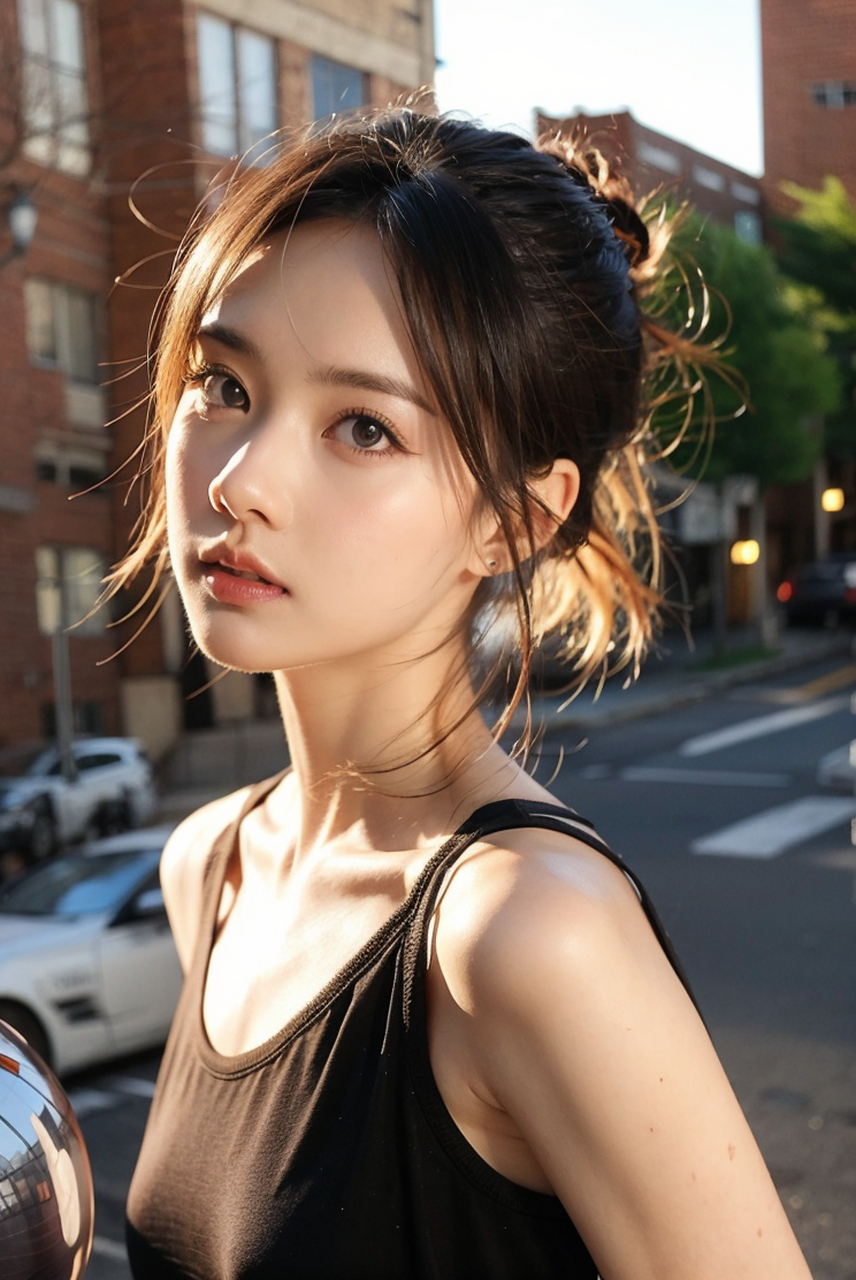 恬静美少女夕阳下唯美写真#美女# #养眼美女# #唯美意境