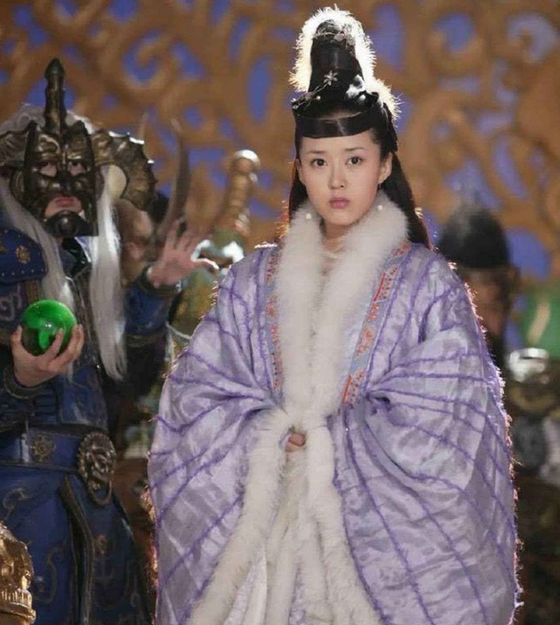电视剧《宝莲灯》中焦恩俊,颜丹晨饰演的二郎神和嫦娥.