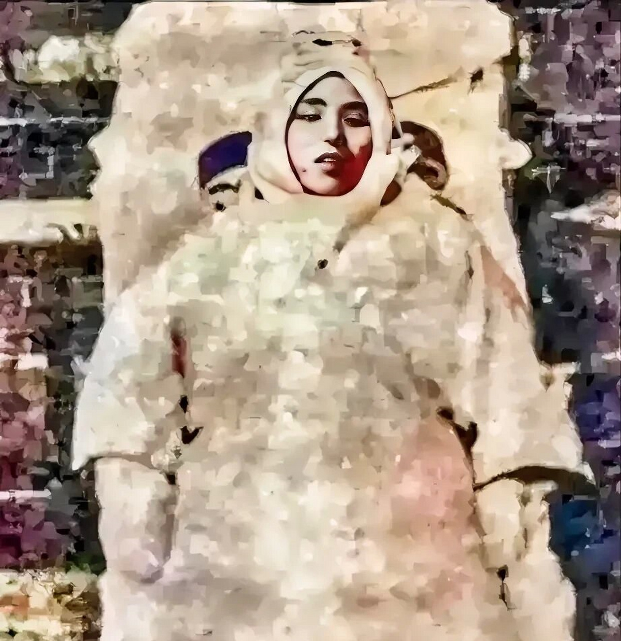 1926年,刘和珍被军阀残杀后的遗容照片.