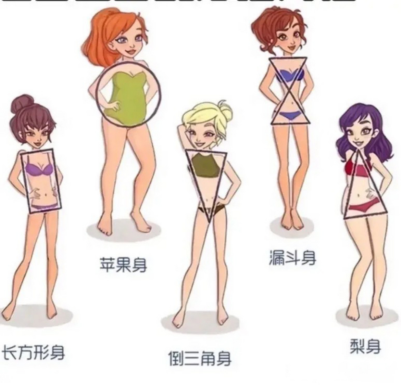 看看下图,你属于哪种身材,你最想要哪种身材?