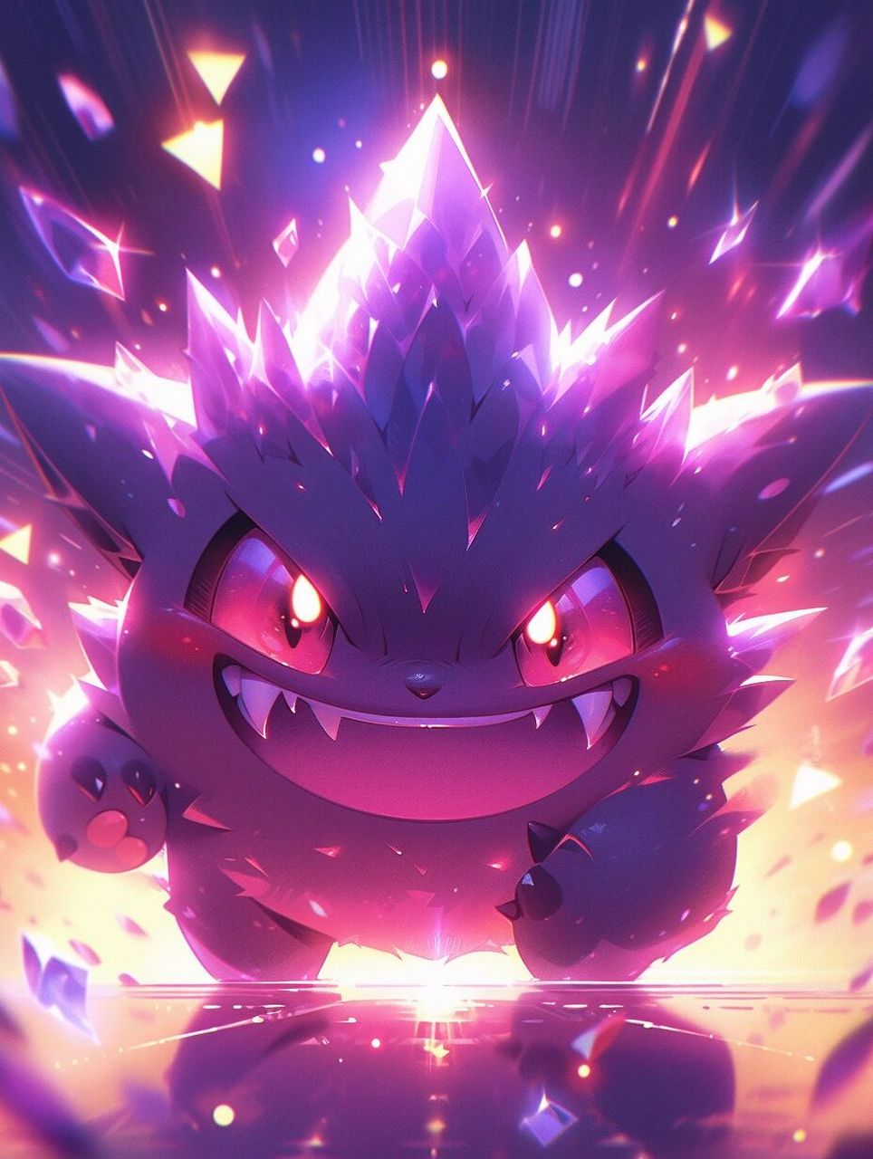 头像壁纸|耿鬼  #一起分享宝可梦#神奇宝贝#精灵宝可梦#耿鬼#ai绘画