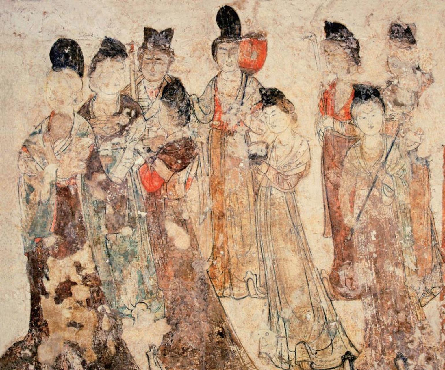 唐代壁画艺术作为中国古代艺术中的瑰宝之一,绘制了许多富有意象的