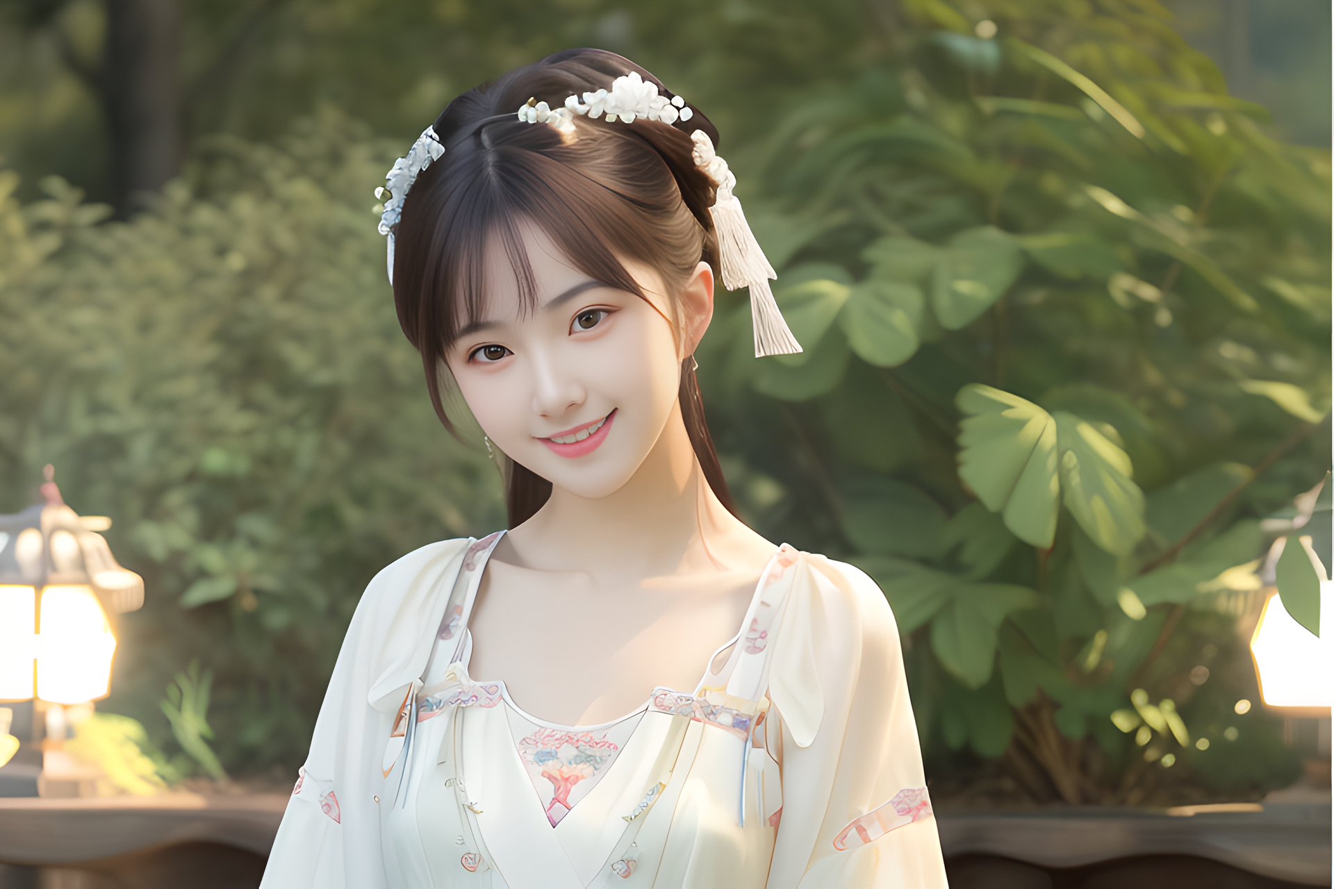 ai绘画-自带仙气的古风女孩(1)#古风# #古风美女