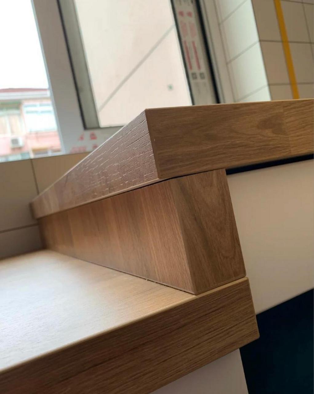 宜家木制台面萨林高低台面拼接细节[good] 有朋友问我拼接的怎么样,我