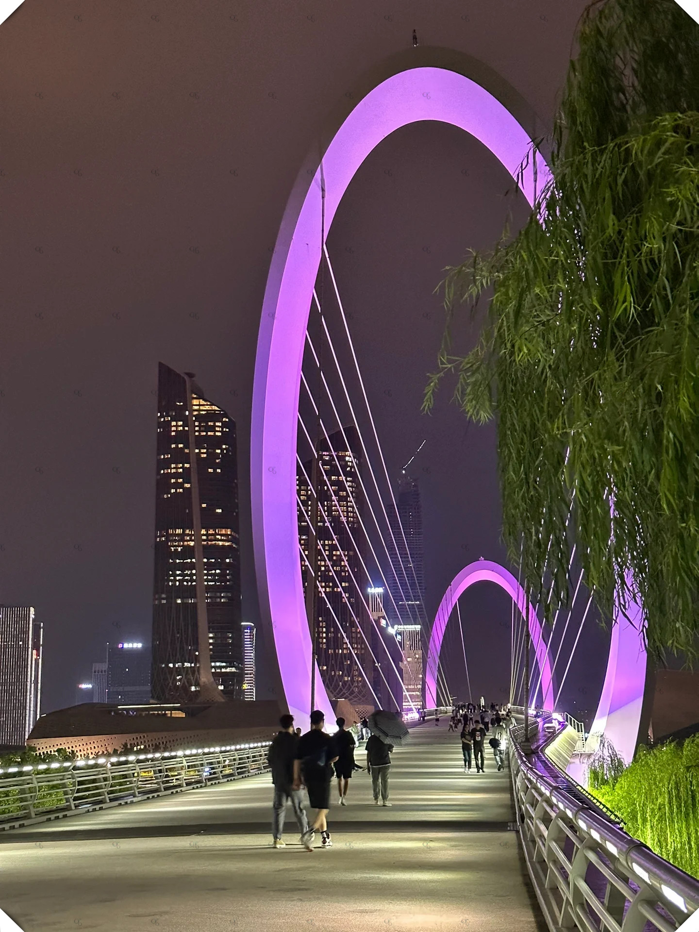 在南京周末去哪  南京眼是南京的一座风景步行桥,位于河西cbd.