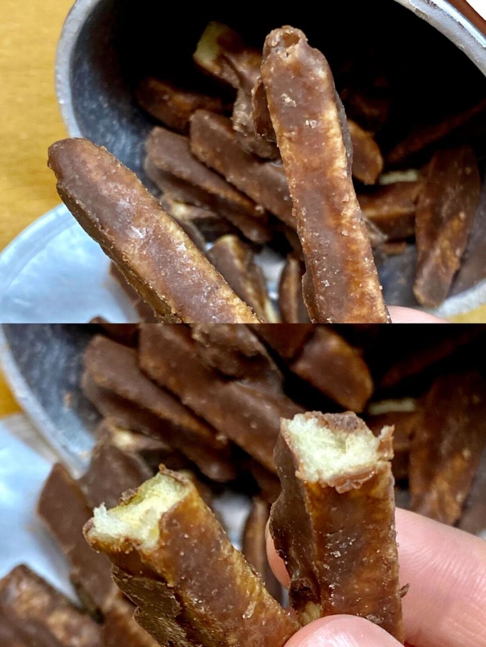 巧克力薯条巧克力薯片 这是什么神仙搭配!