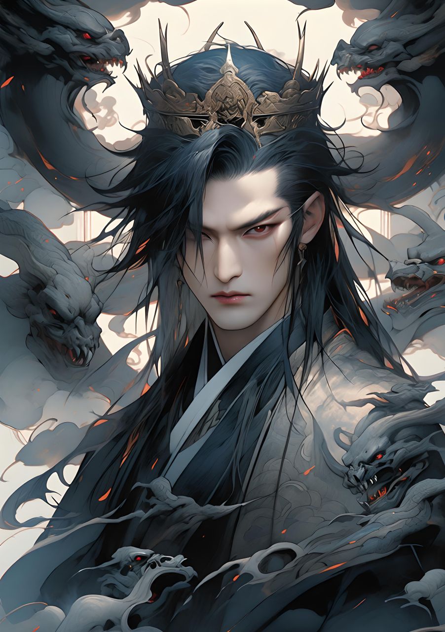 魔王#水墨风##古风##魔王##图片##二次元##动漫头像和壁纸##卡通图片