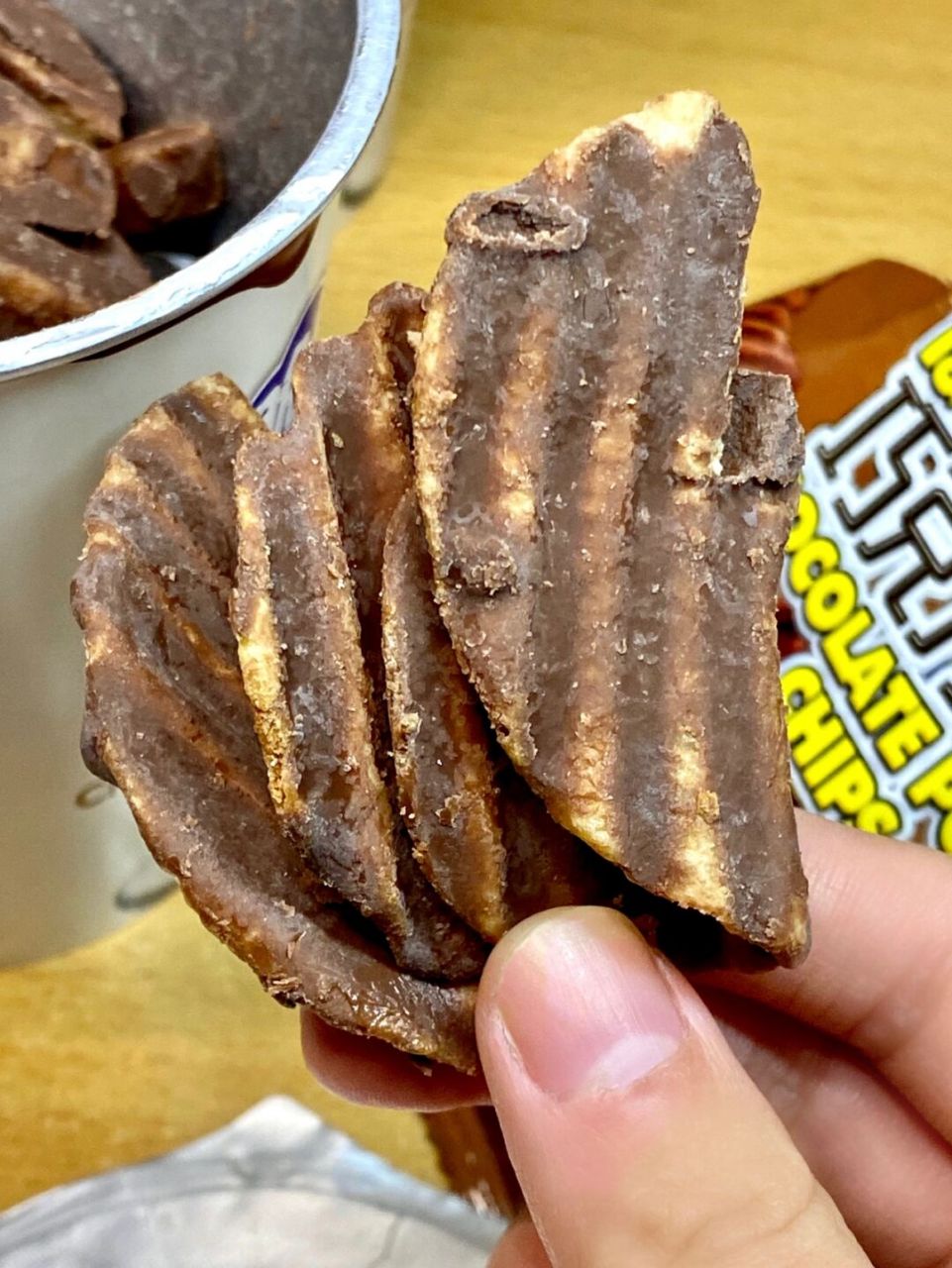 巧克力薯条巧克力薯片 这是什么神仙搭配!