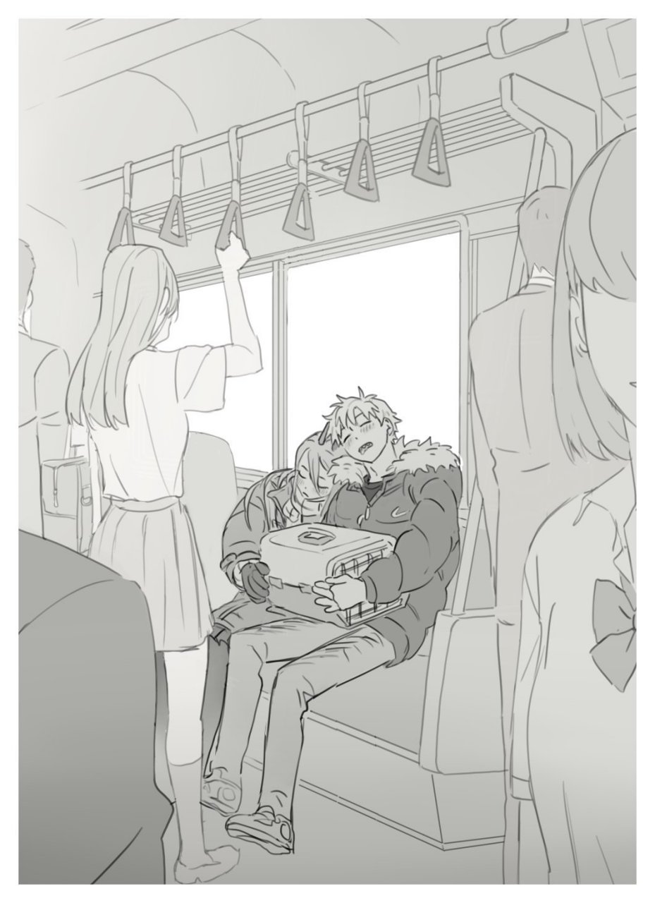 电锯人# 早川家一家三口,画面好温馨[心]