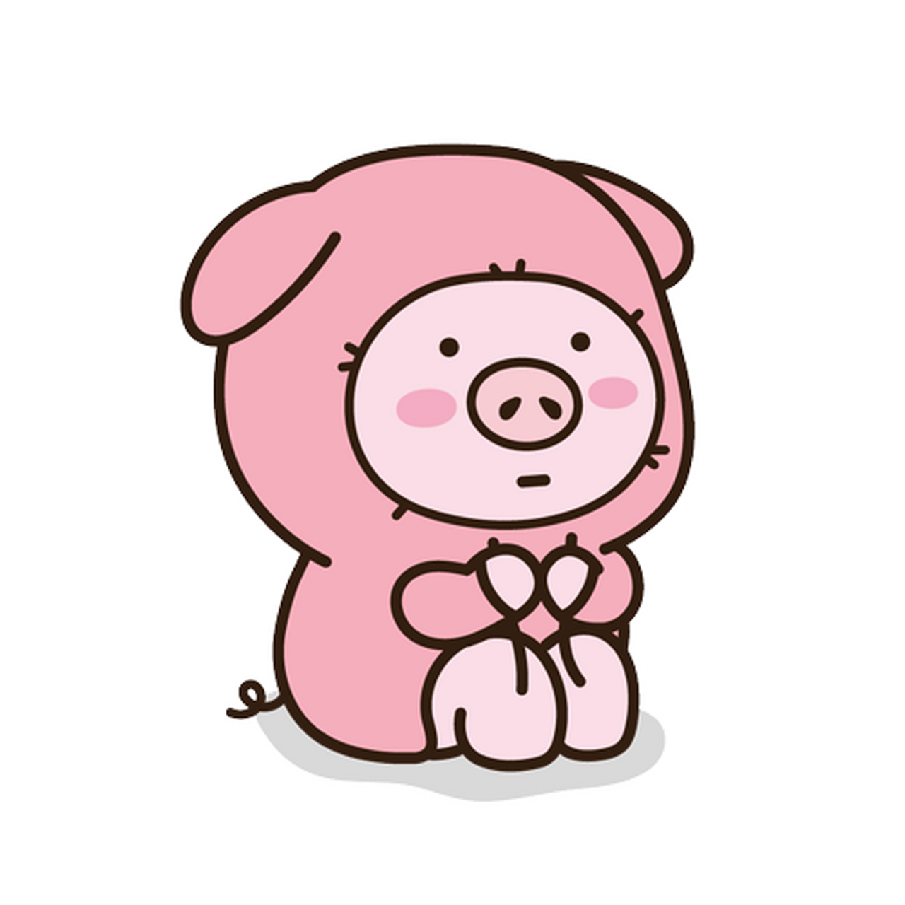 line表情包丨粉色小猪表情包