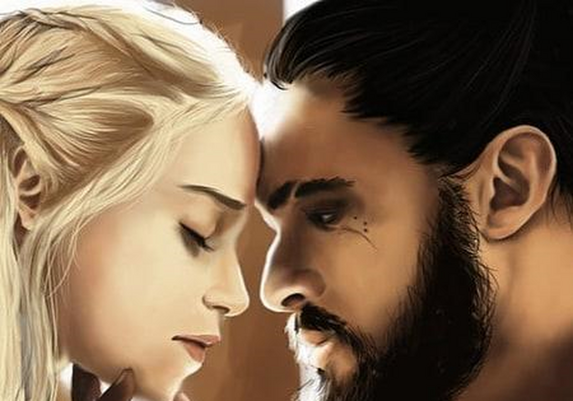 唯美版《权力的游戏》,龙妈和马王在一起太甜了![凝视]