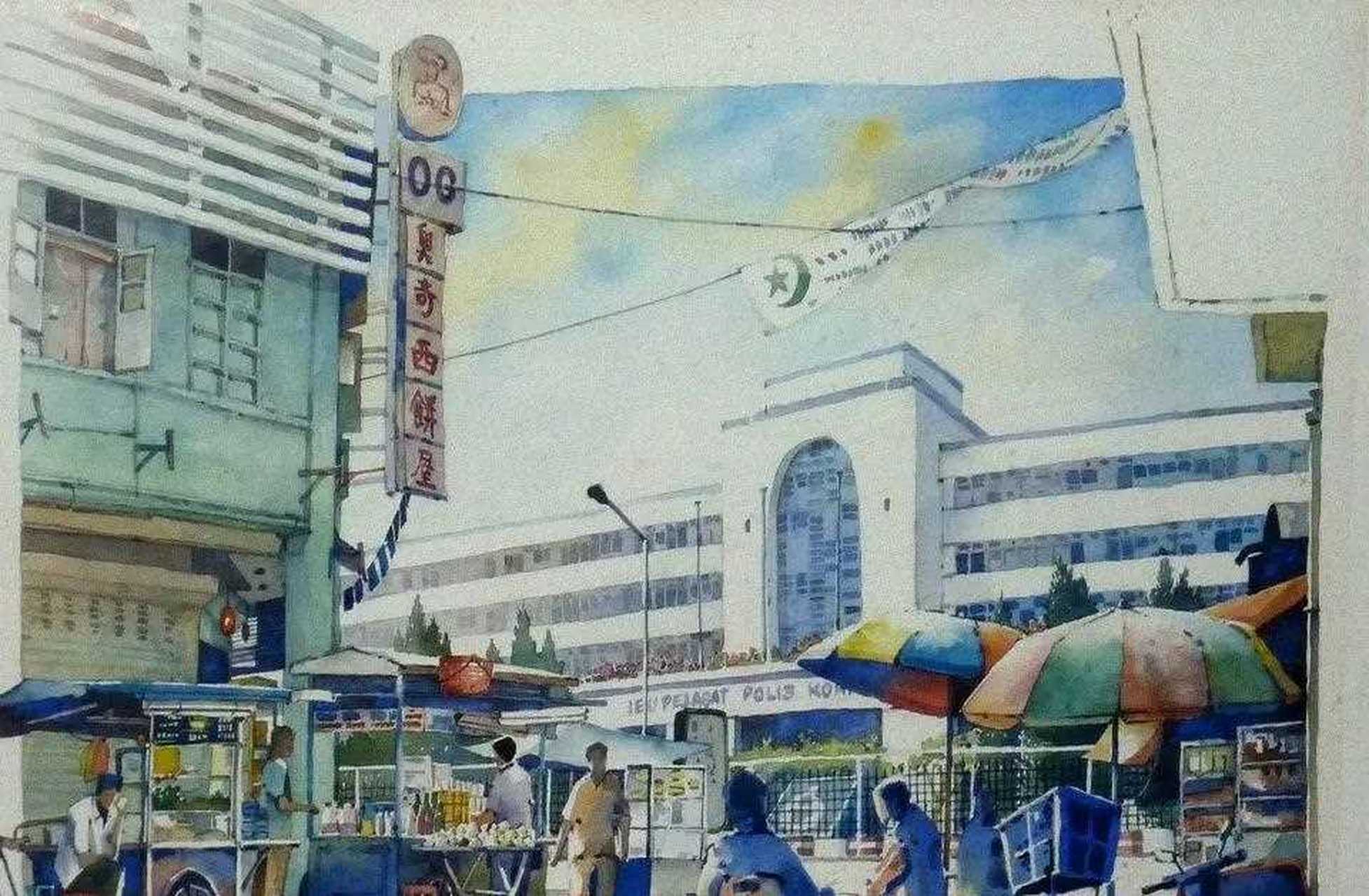 来自马来西亚画家 郭绍鹏(koay shao peng) 绘画作品