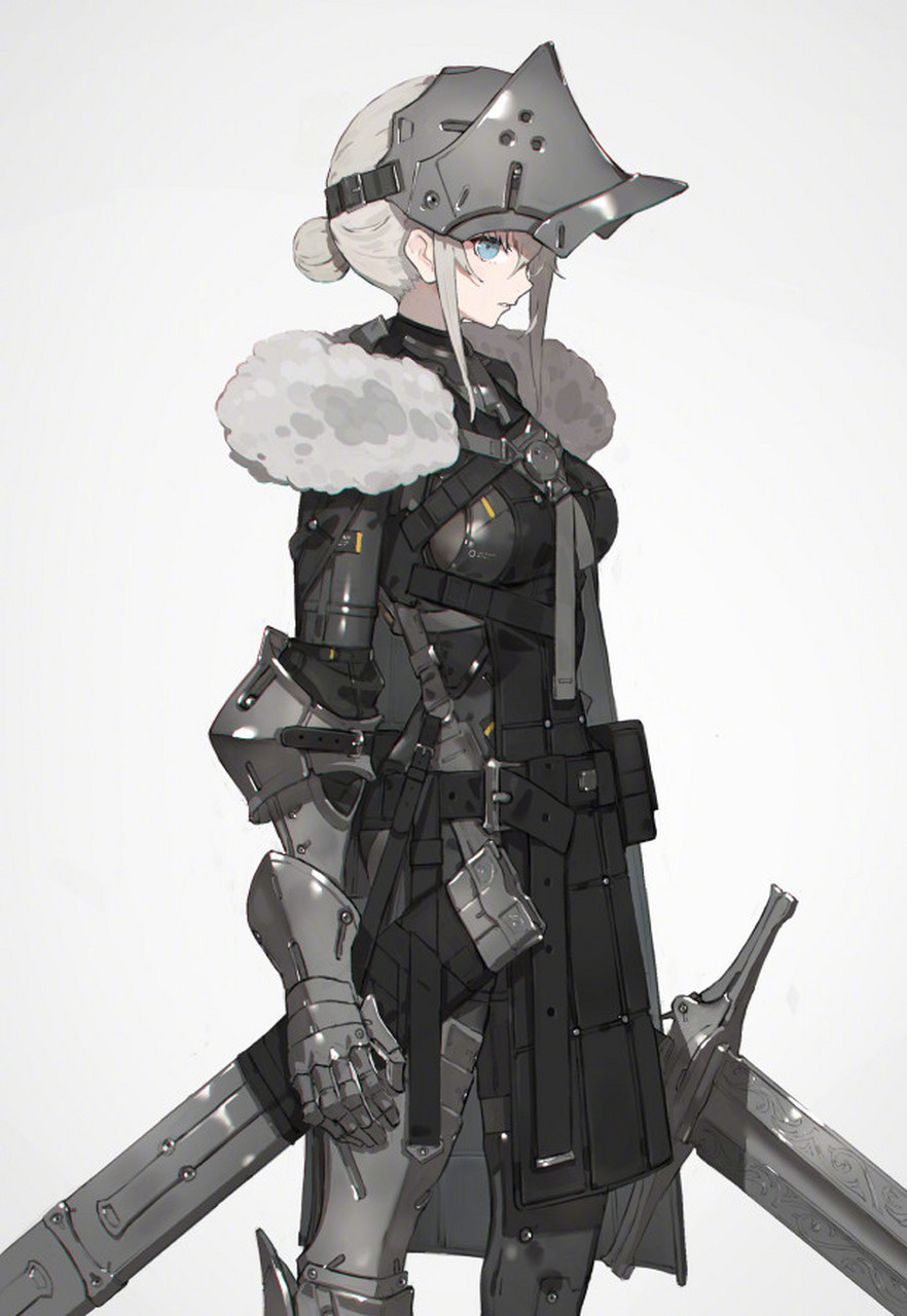 机娘控的神^o^/武装少女的美学法则|插画师neco #绘画# #插画# #画师