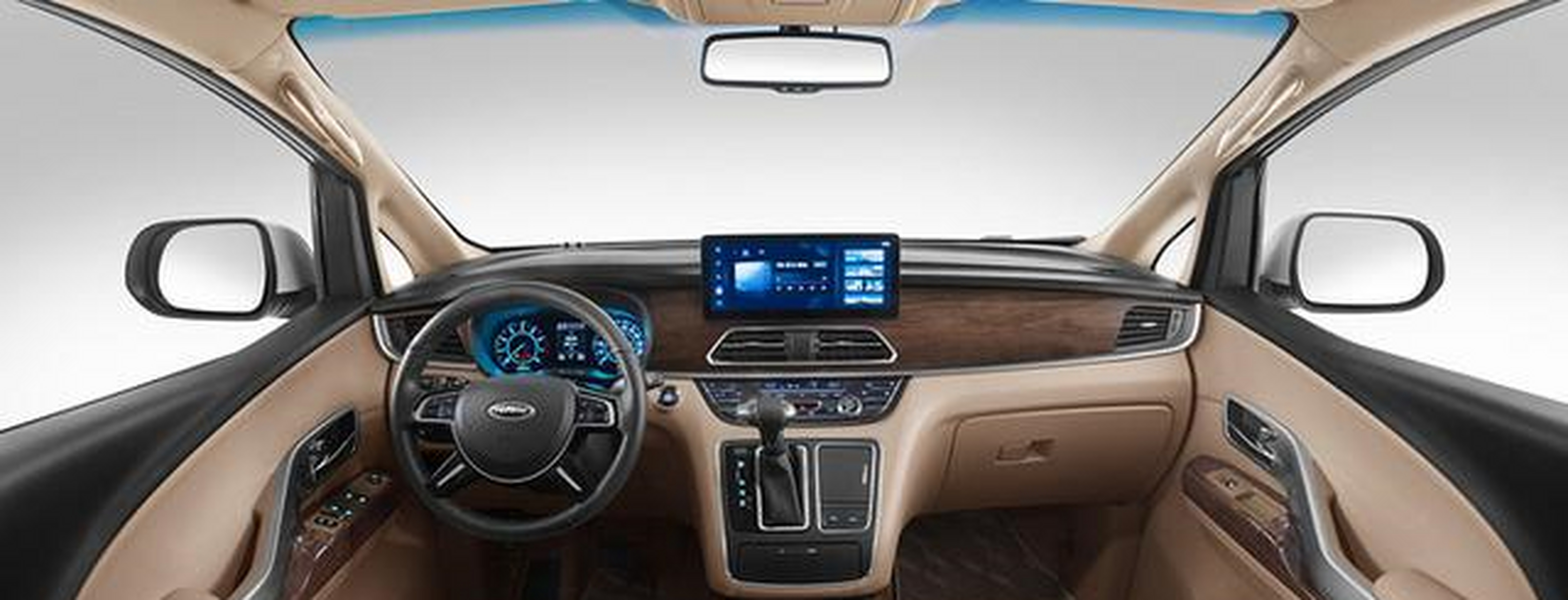 新款瑞风l6 max依旧沿用家族经典宝瓶口设计理念,前脸点阵式中网进行