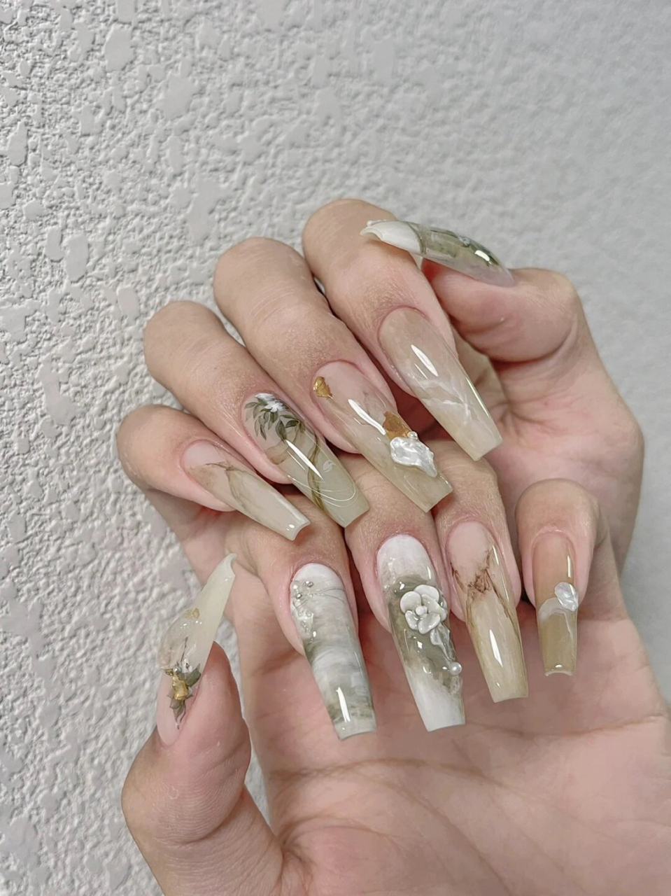 国风 | 新中式美甲,清冷感 东方美学  属于中国人的浪漫美学