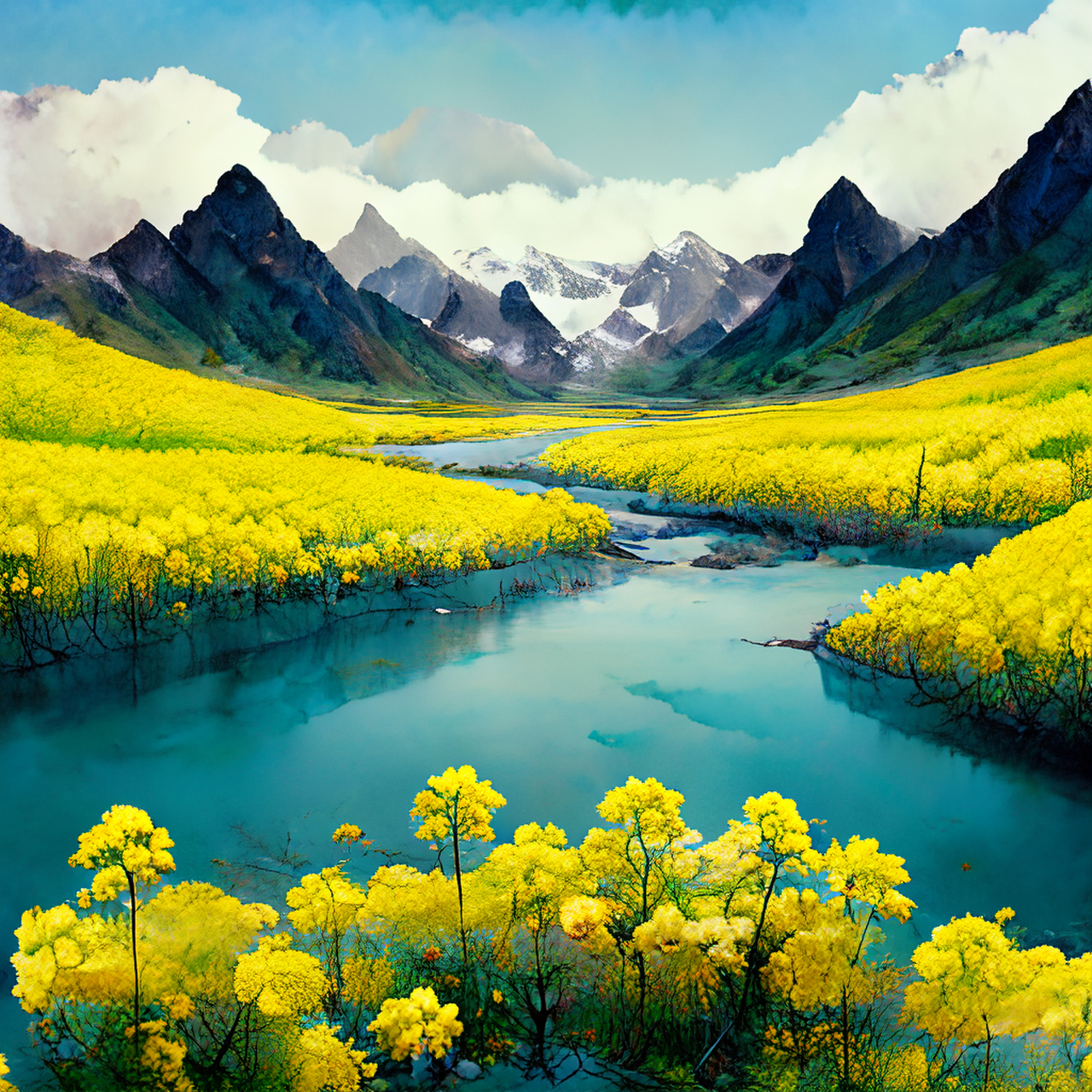 会当有奇遇,始信我不讹.闲静,生机,经典#百度ai绘图黑科技