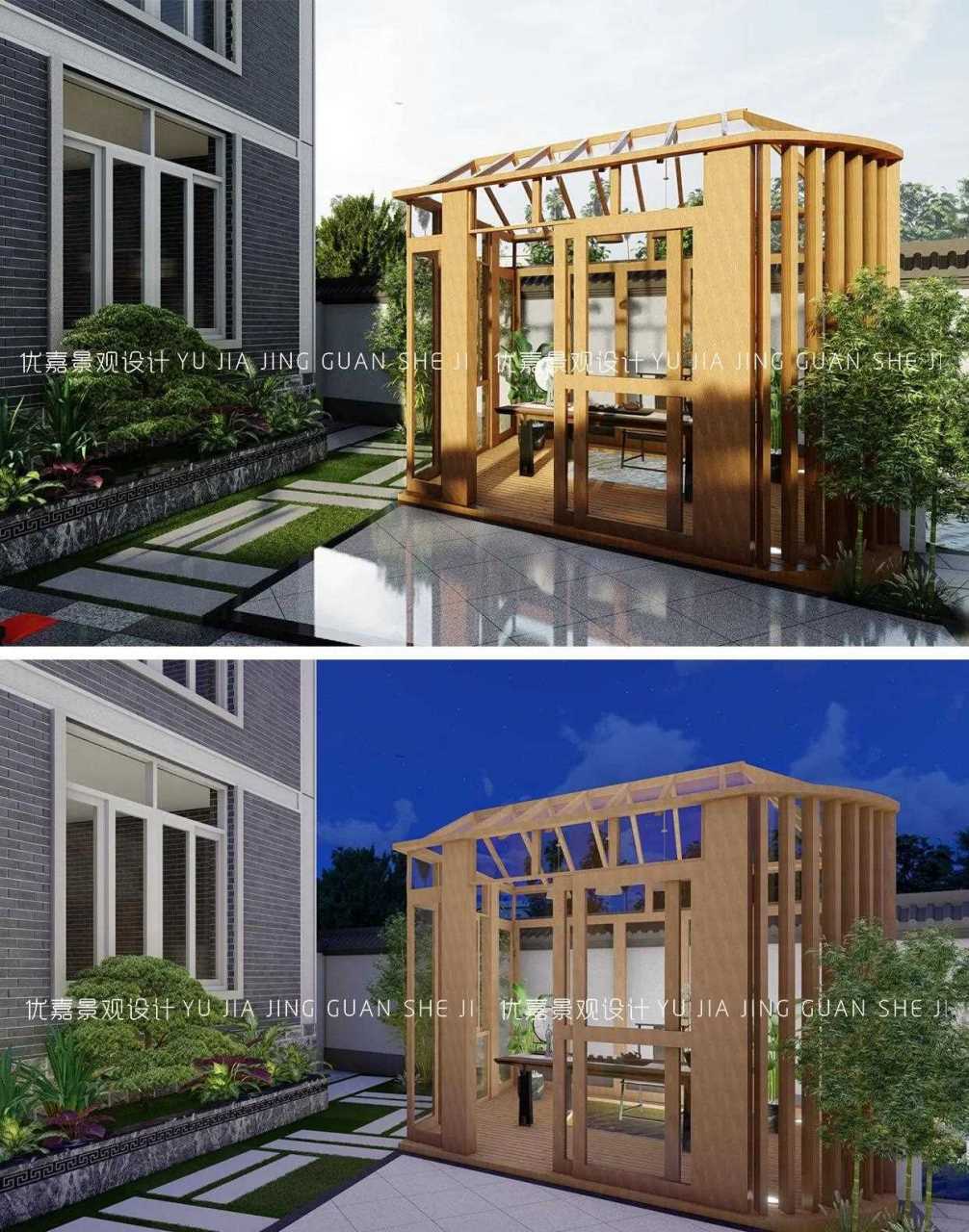 梯形庭院面积还小?别担心设计师帮你合理布局,越看越上档次!