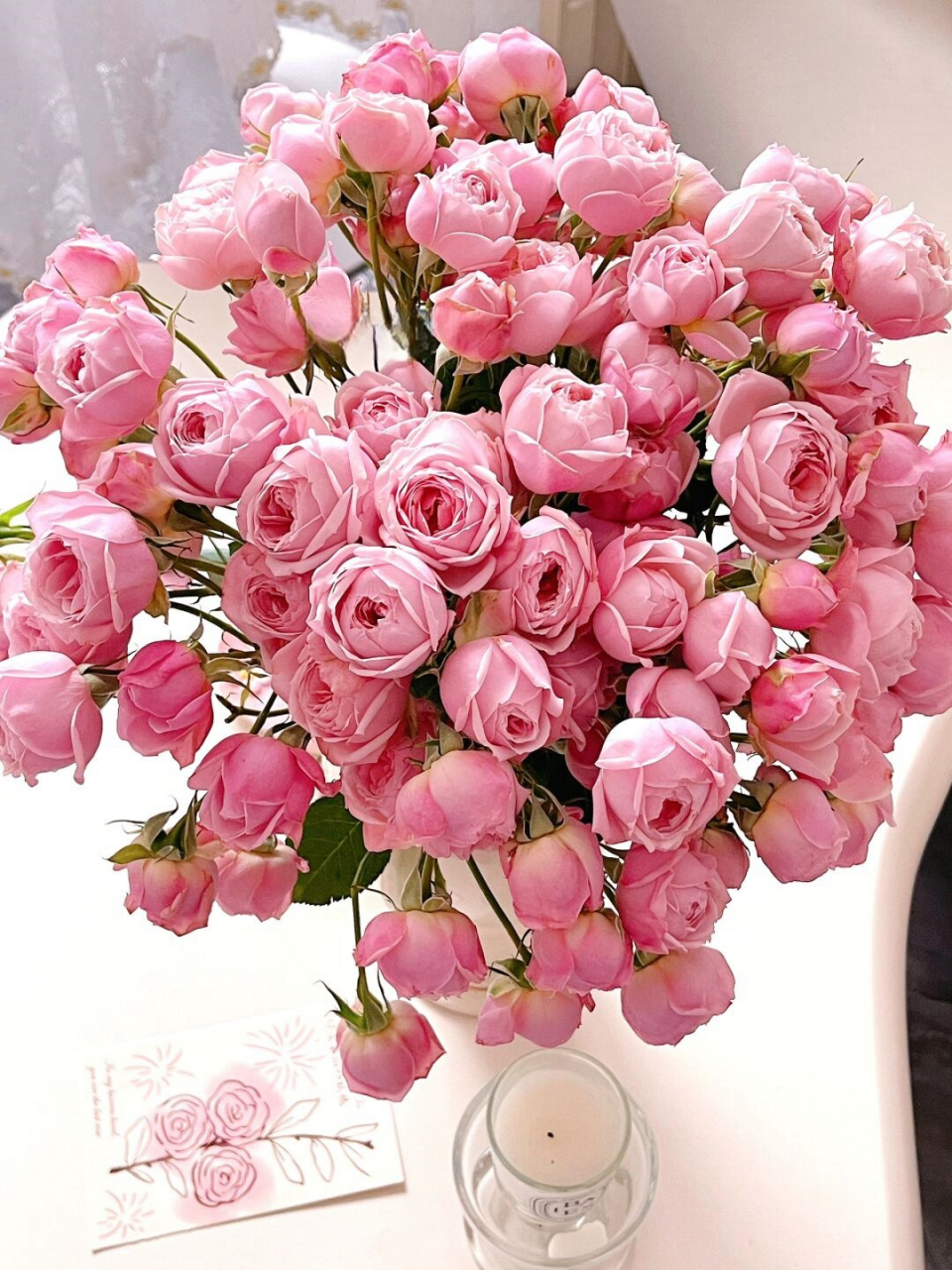 德芮尔·胭脂格格多头玫瑰  花花印象 软软糯糯的粉色小包子,这是第