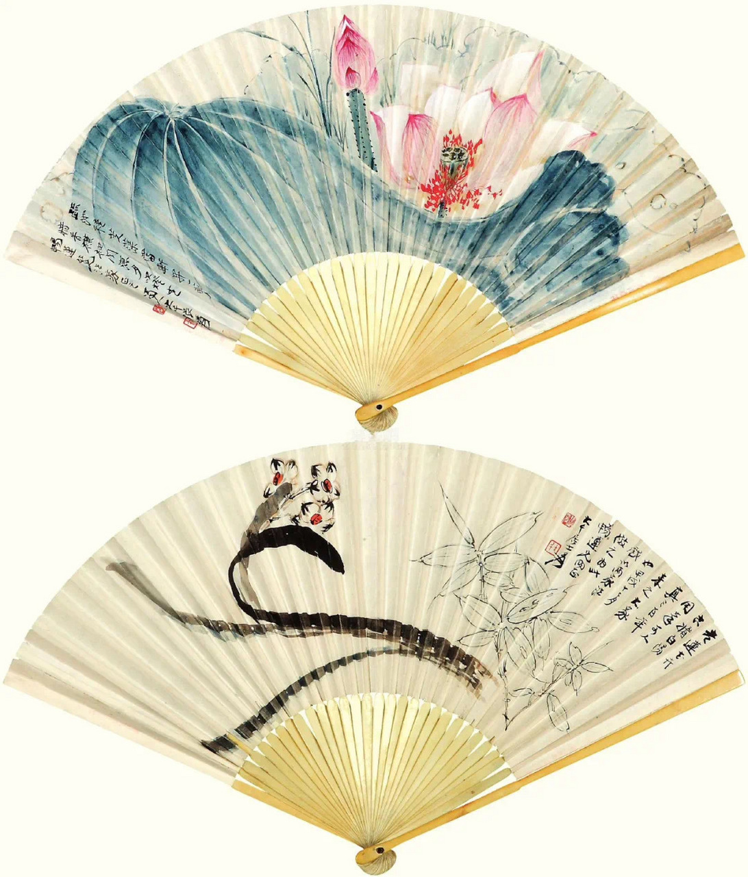 扇面 画家:张大千 676767