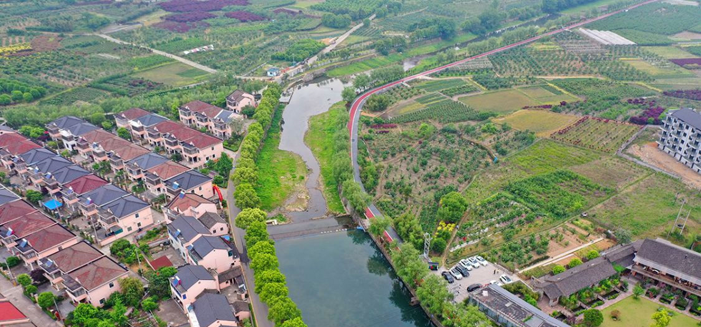 梁弄镇横坎头村,村内有浙东区党委旧址,浙东行政公署,浙东抗日军政