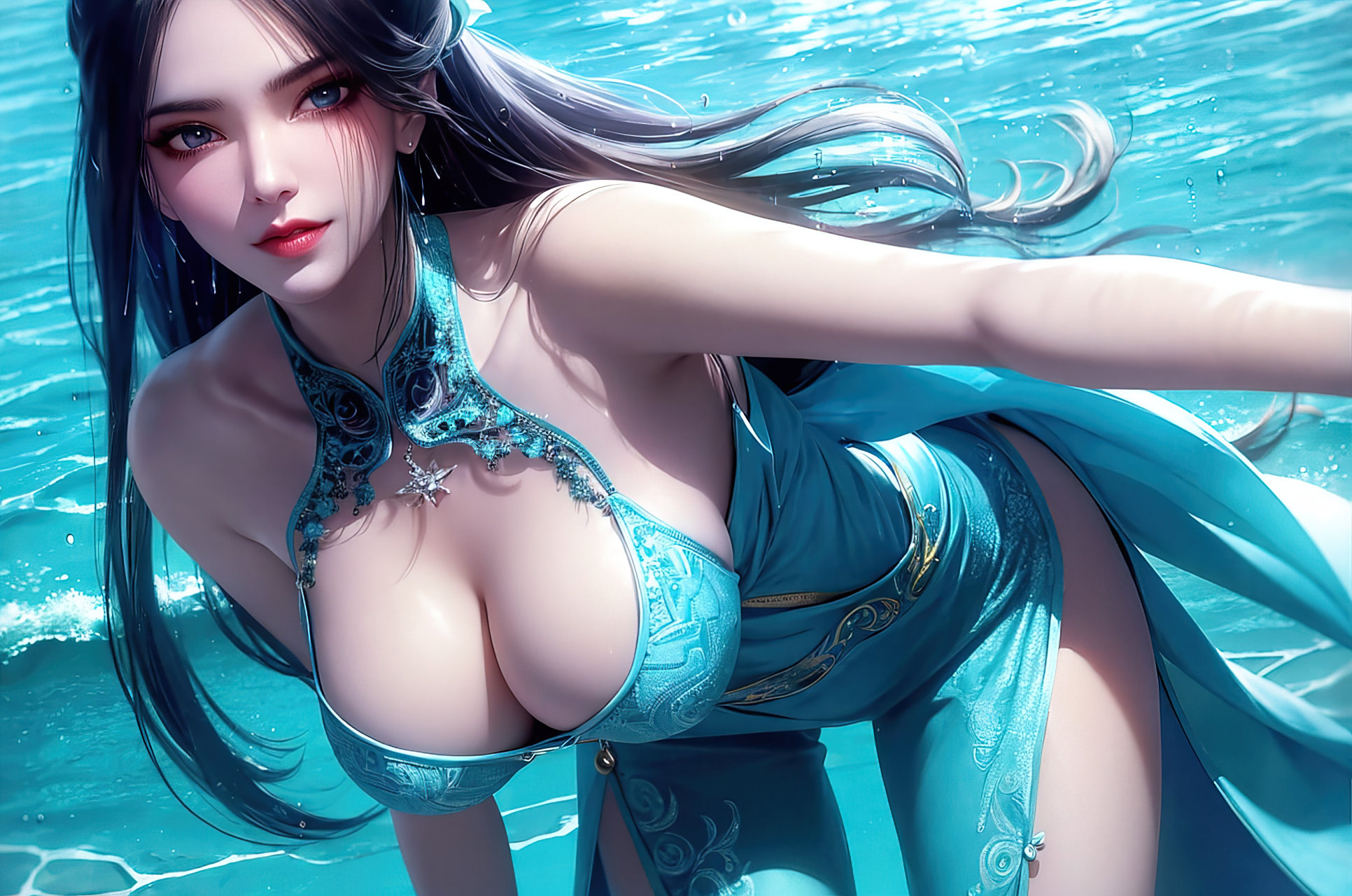 ai绘画 | 天行九歌·焰灵姬,继续安排兄弟萌福利,有想看继续评论区