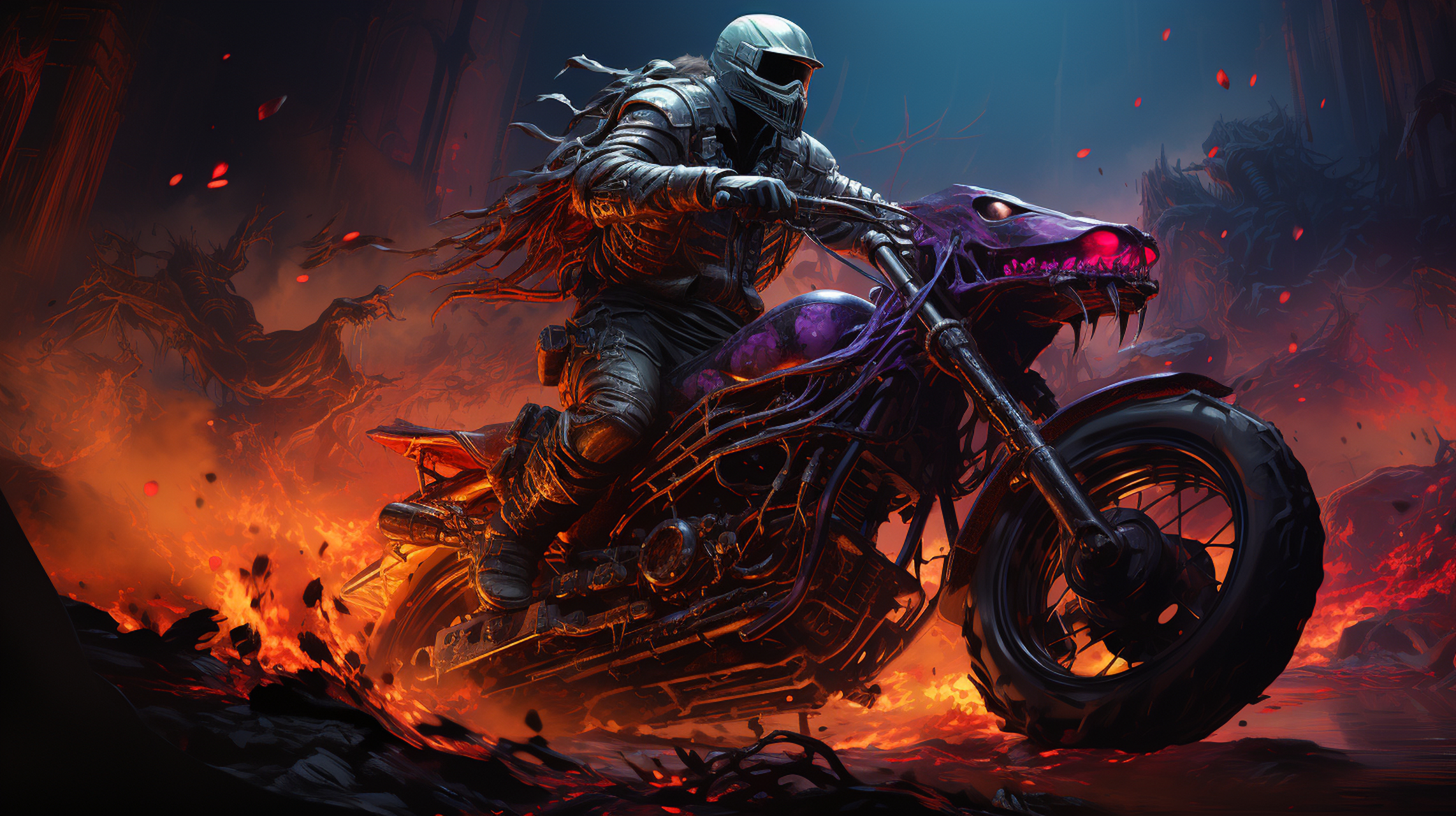 地狱骑士,恶魔骑士!#ai绘画# #百度仲夏打卡挑战赛