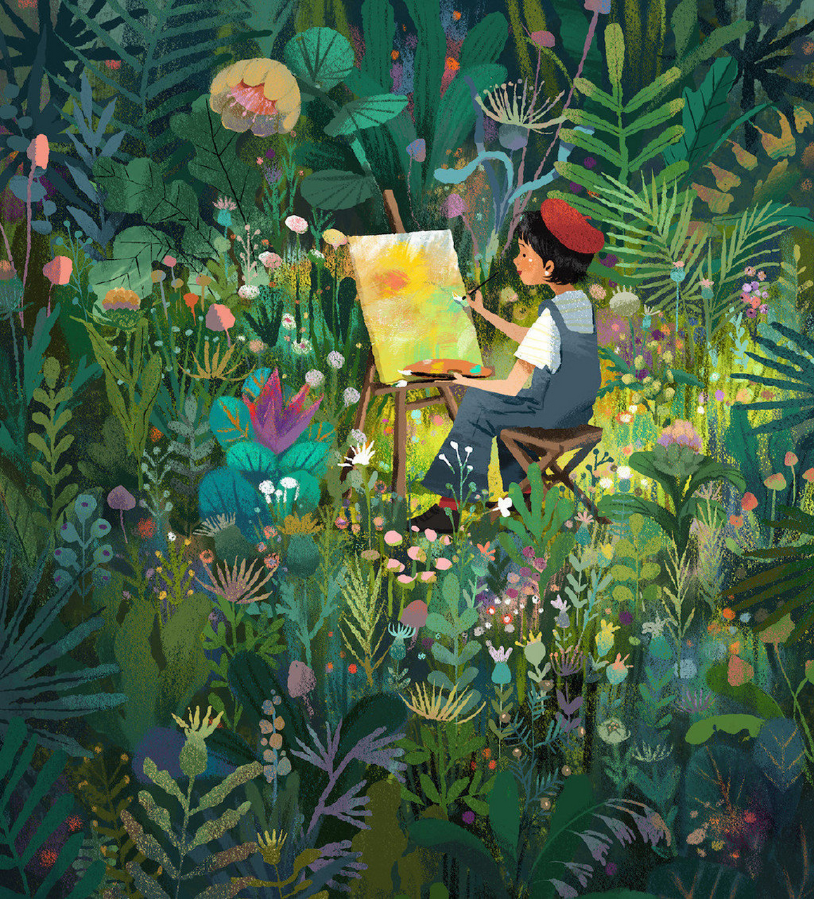 清新唯美,阳光治愈的手绘插画 插画师: dung ho