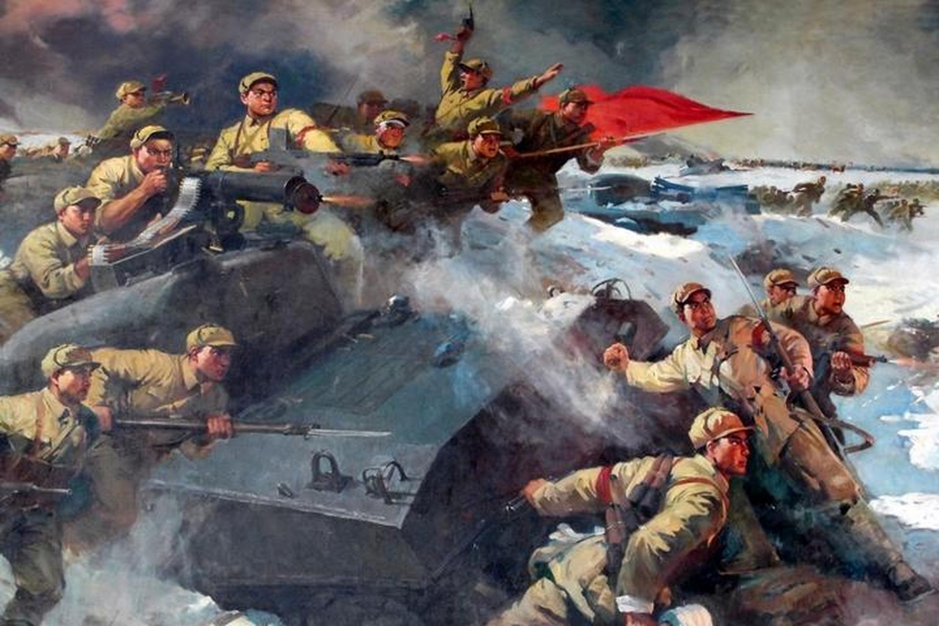 1948年11月7日,淮海战役开打第二天,华野追击黄百韬兵团.