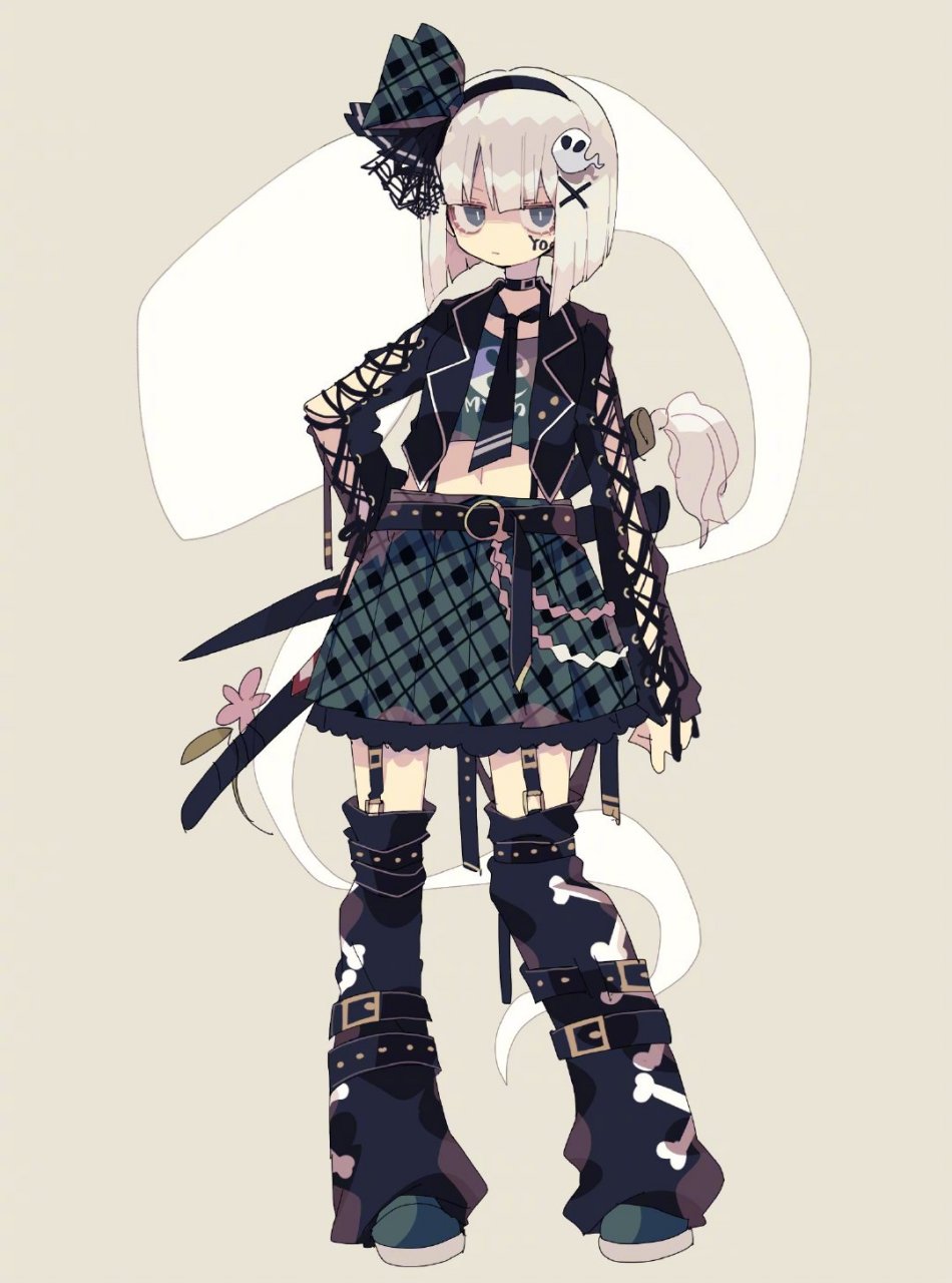 二次元少女东方project服饰设计|插画师煮込らし化 #绘画# ##遇见艺术