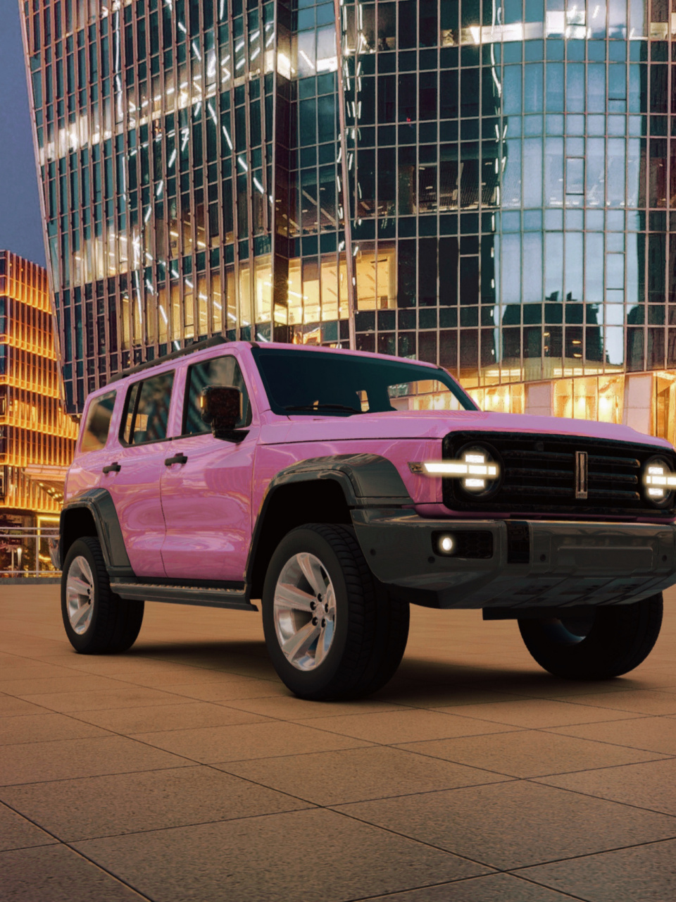 坦克300の梦幻荧光粉,少女心狙击手biu~#适合女生开的越野车