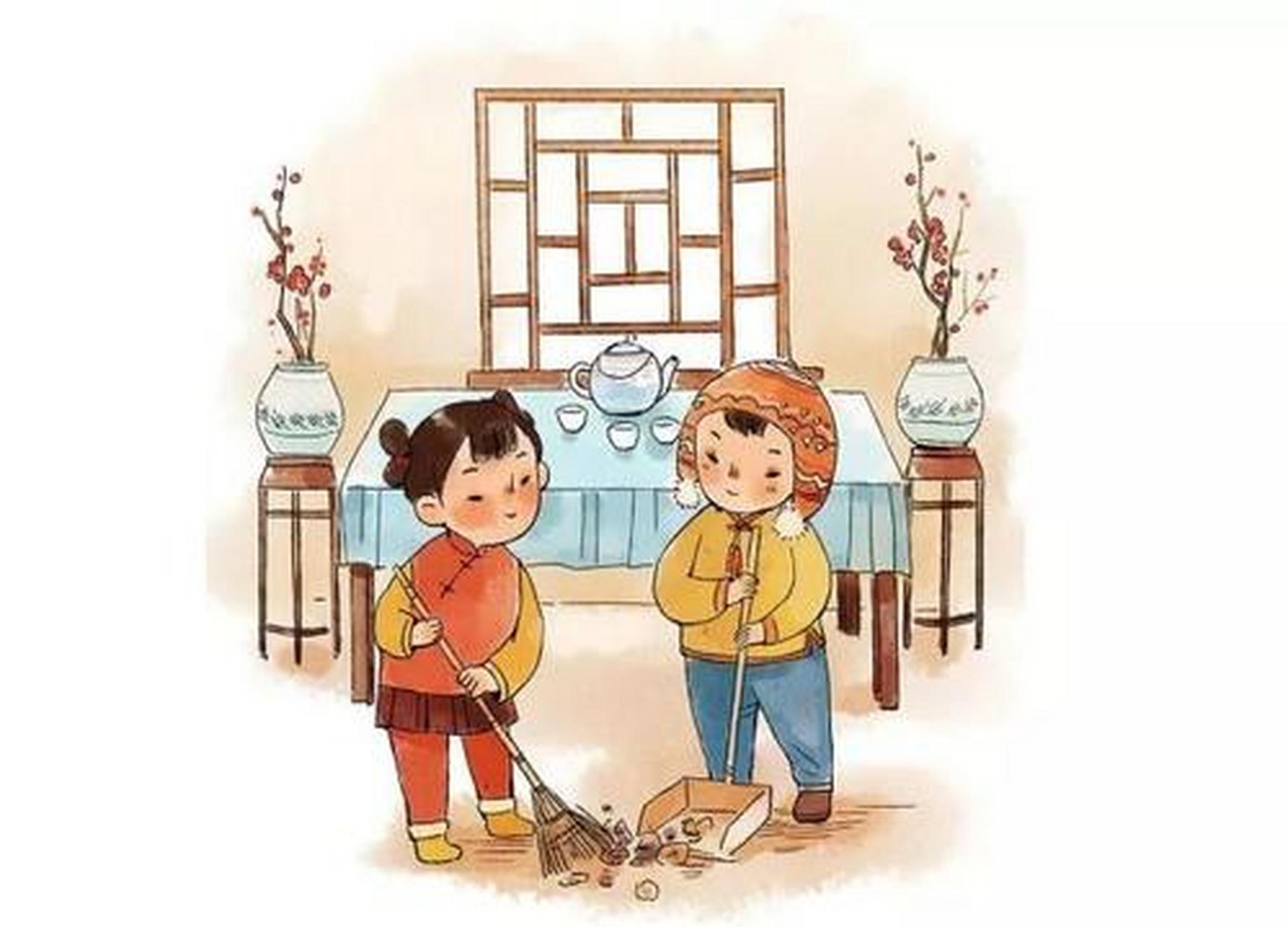 自进入正月以来,一直到初五皆不能打扫,厕所中的粪便累积,于是这一天