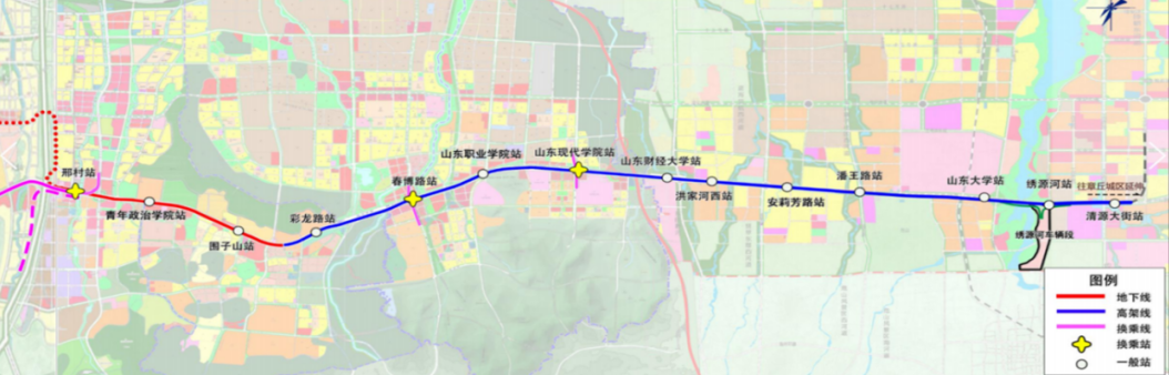 济南地铁八号线线路图图片