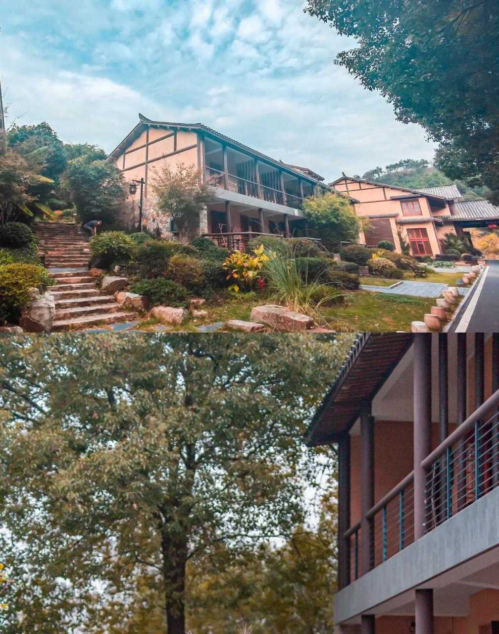 秘去武汉黄陂区的野村谷度假,住在银杏山庄是最方便的了,尤其是在深